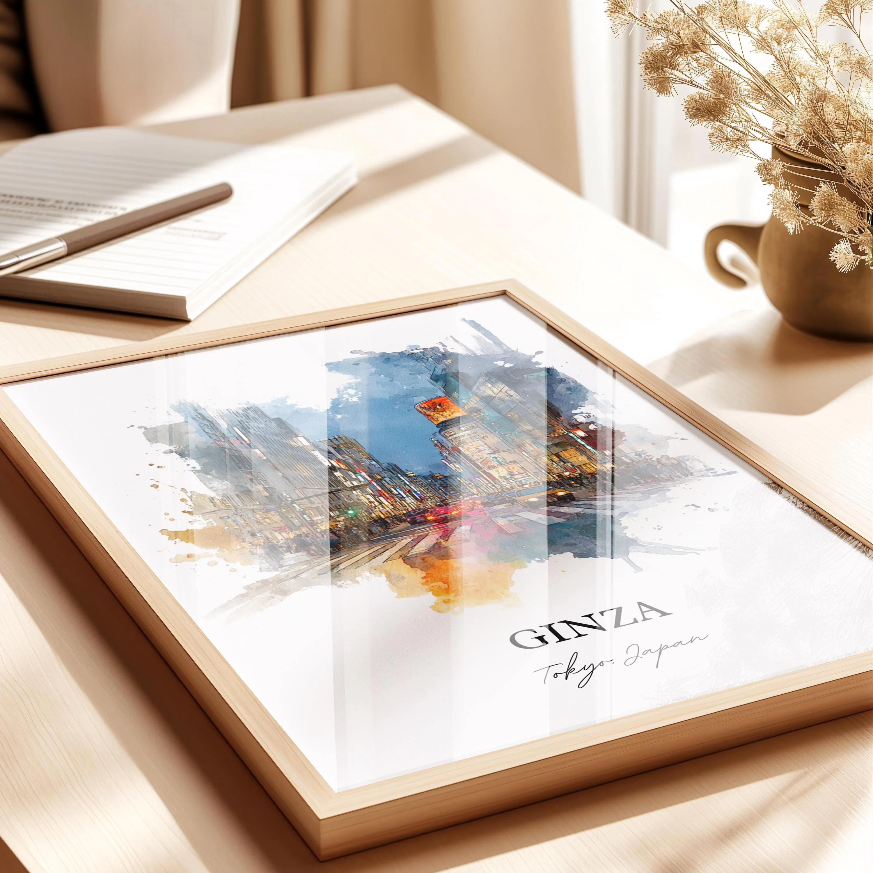 Ginza, Japan – Watercolor Art Print - Image 3