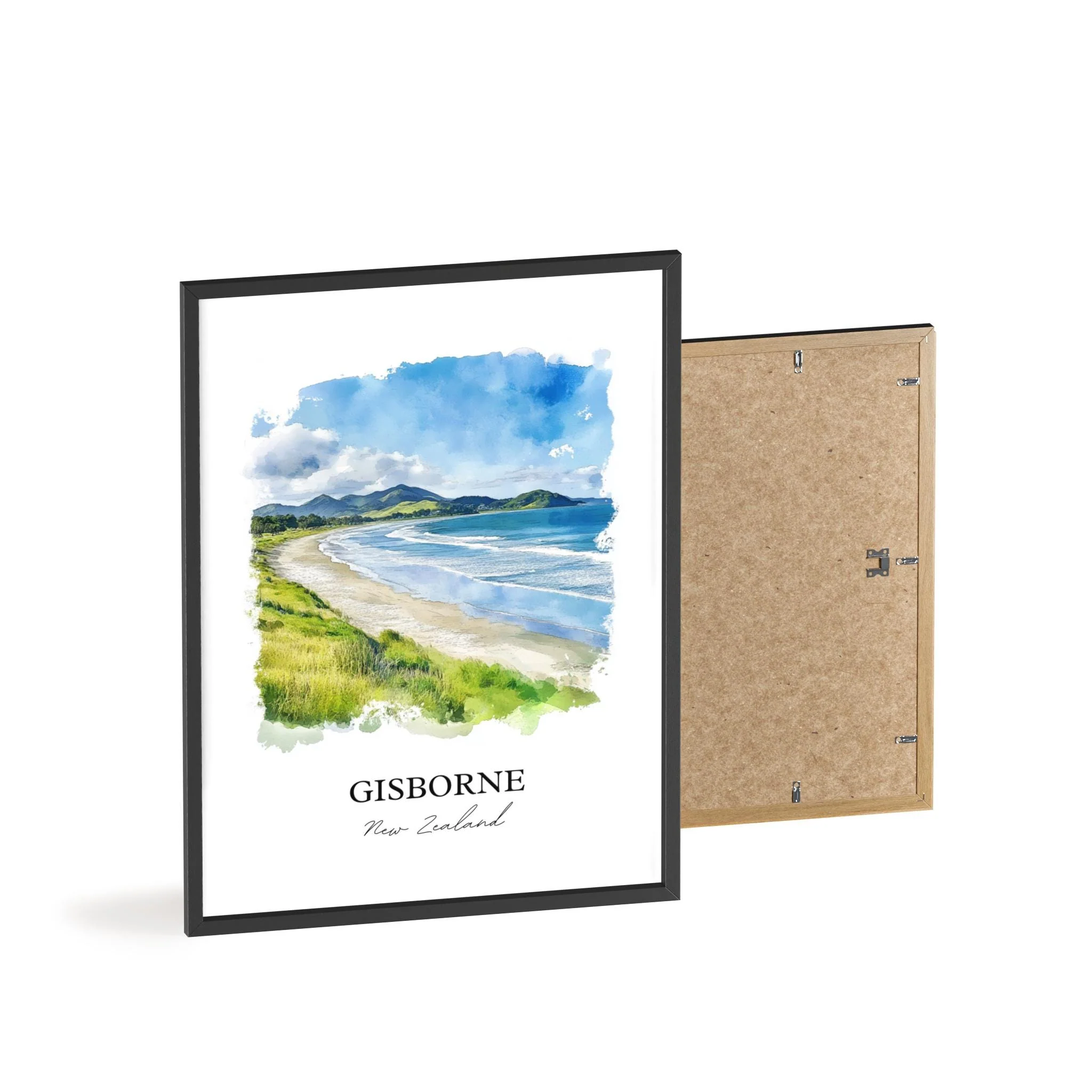 Gisborne, New Zealand – Watercolor Art Print - Image 8