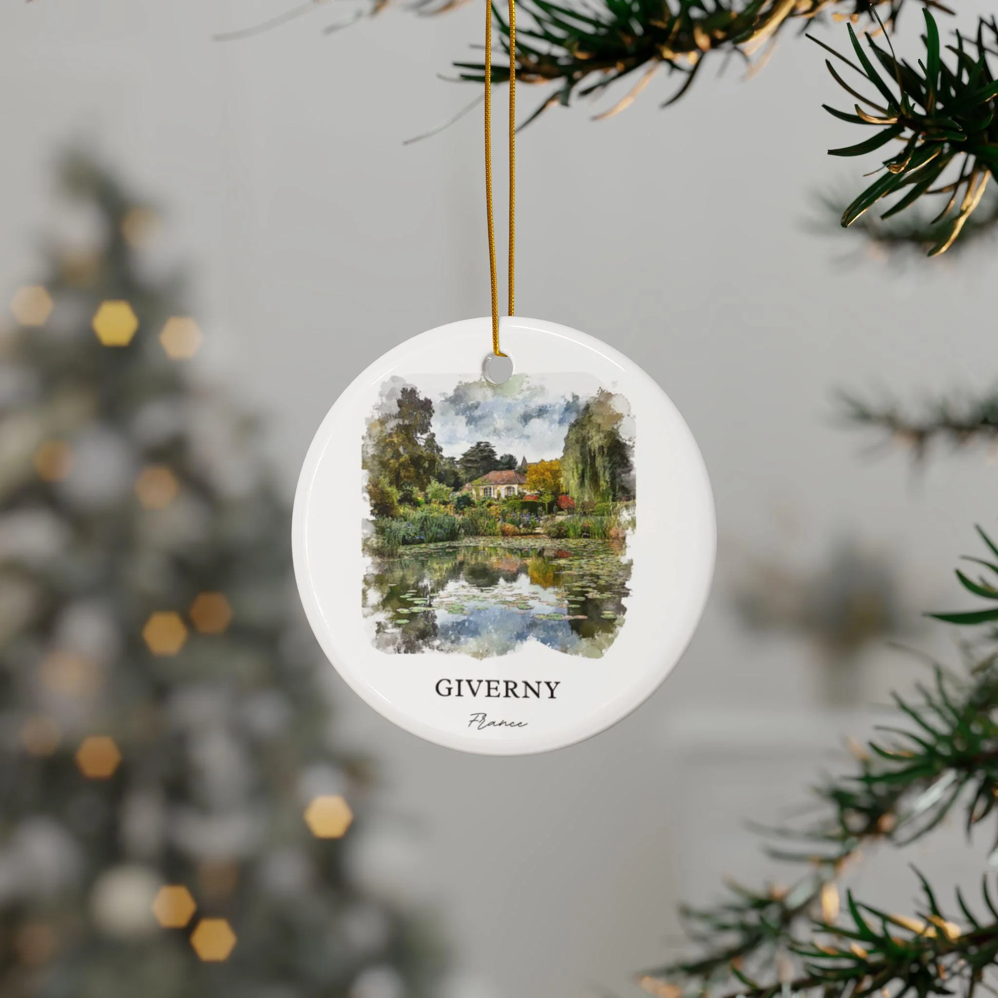 Giverny France Ornament: Unique Giverny Souvenir, Giverny Xmas Decor, and Authentic Giverny France Gift - Image 3