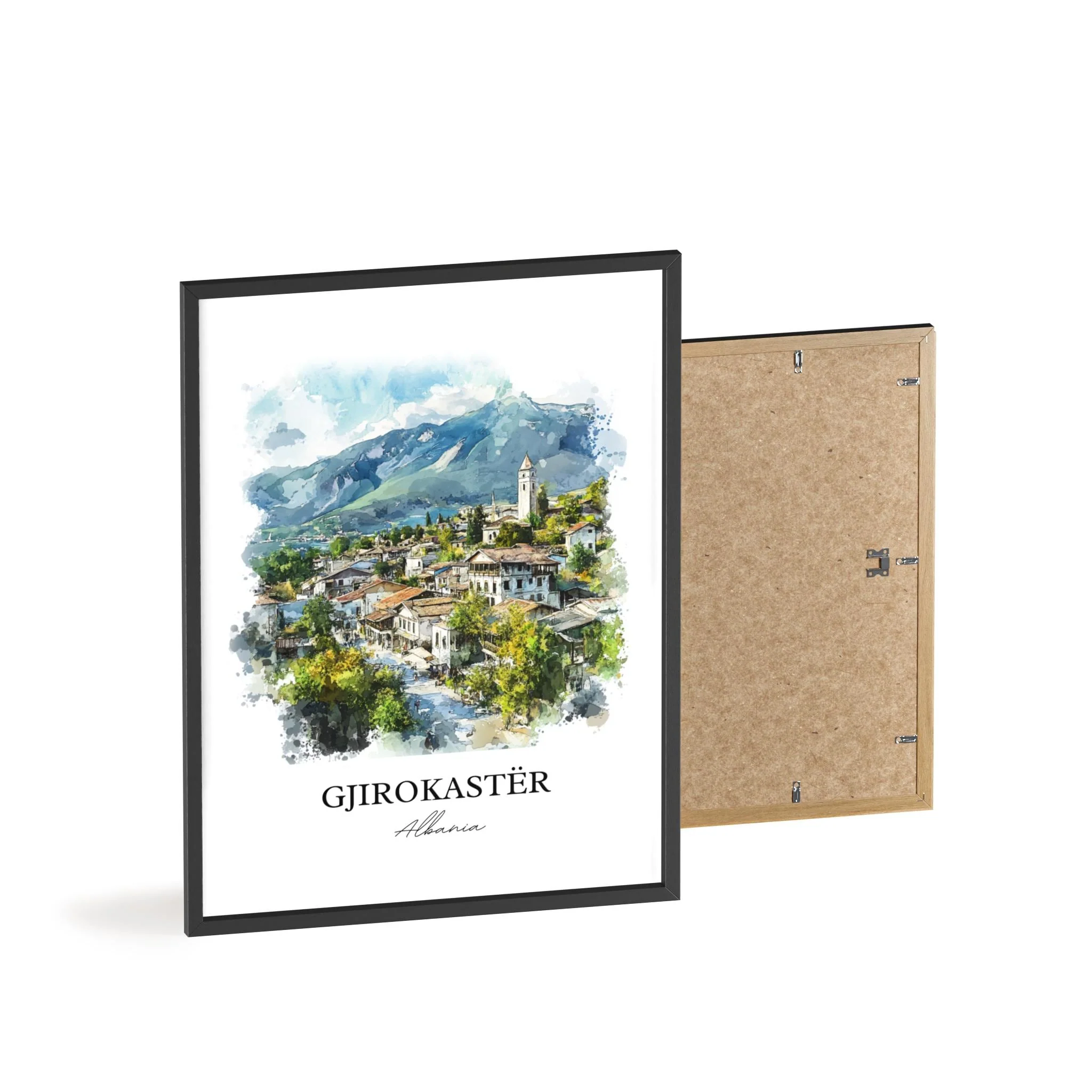 Gjirokastër, Albania – Watercolor Art Print - Image 7