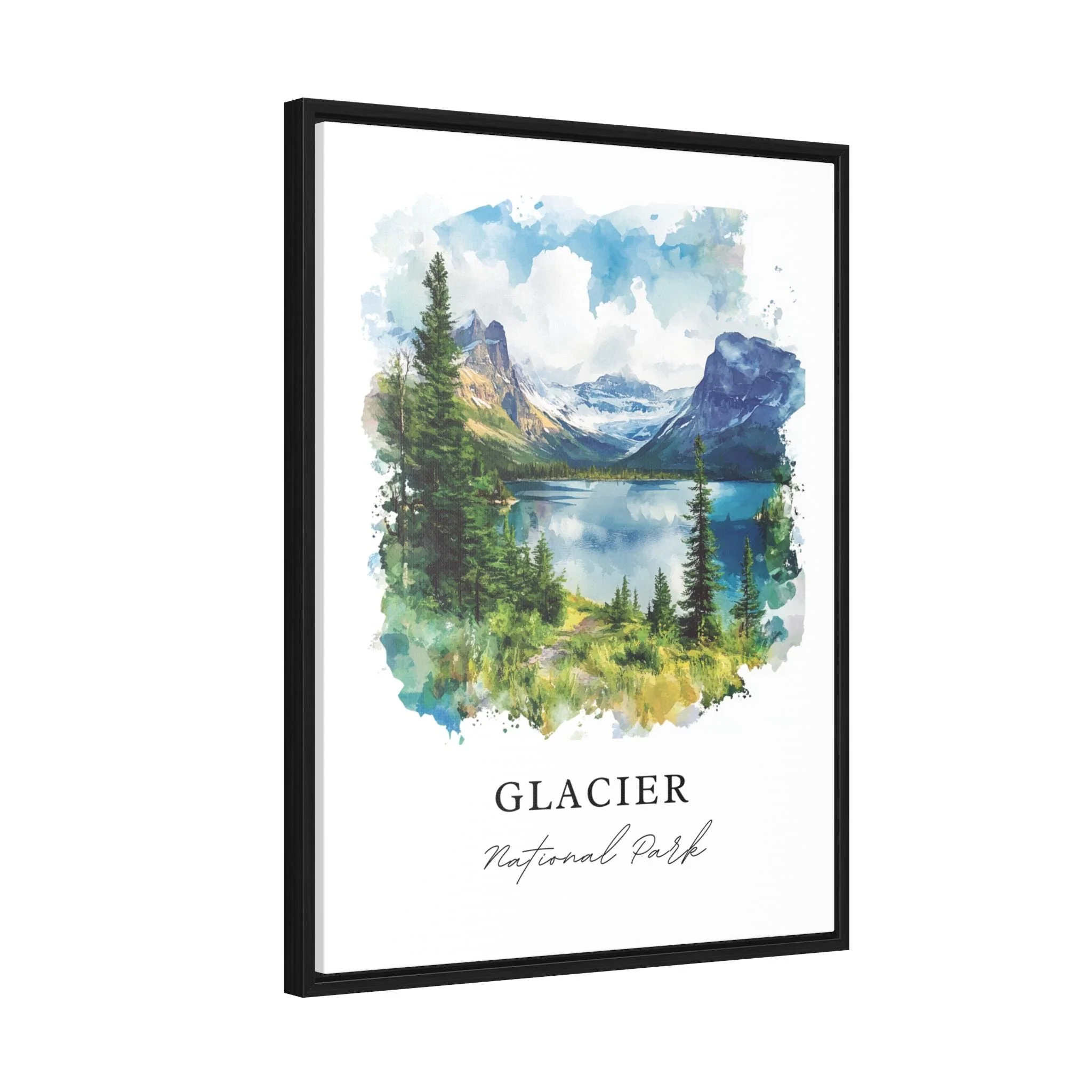 Glacier National Park, USA – Watercolor Art Print - Image 6