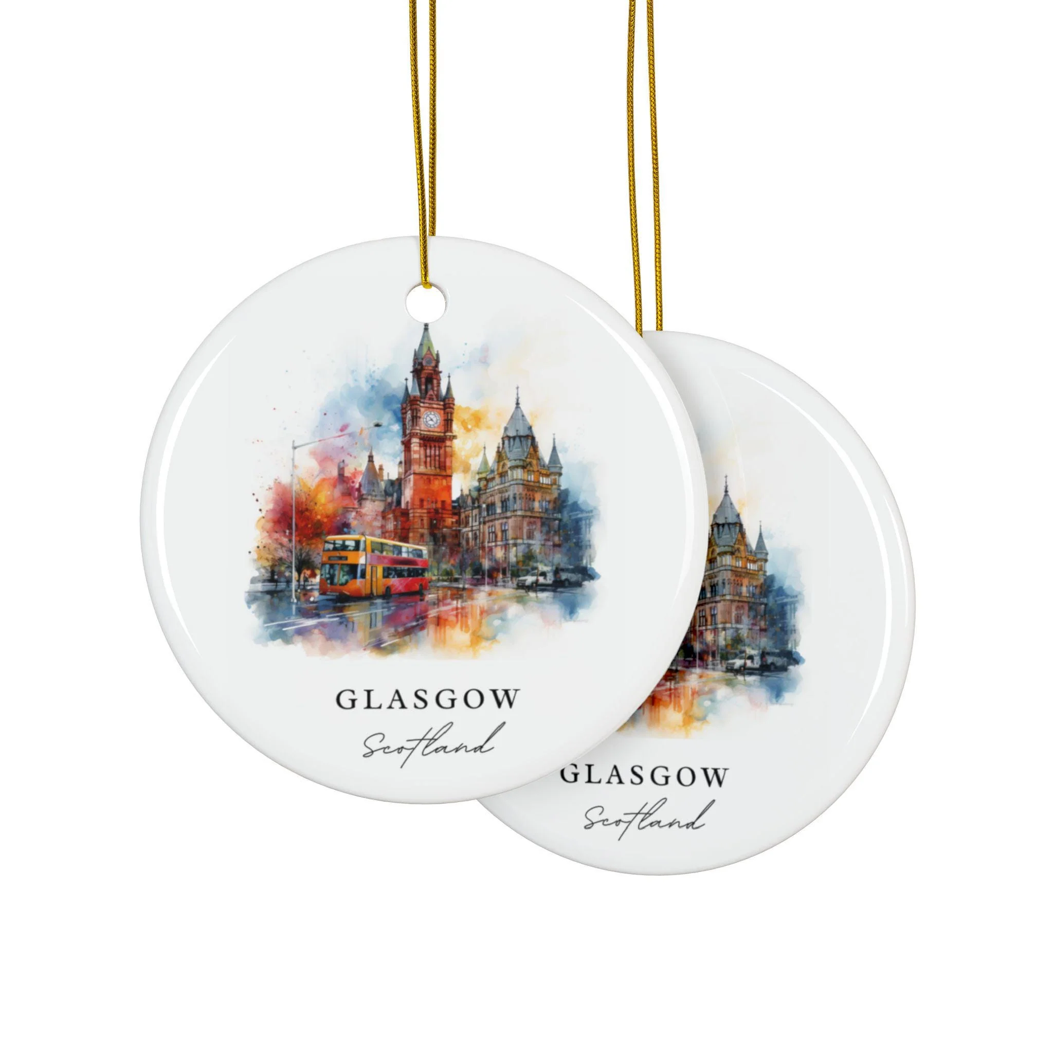 Glasgow Scotland Ornament: Unique Glasgow Souvenir, Cultural Glasgow Decor, and Authentic Glasgow Gift - Image 2