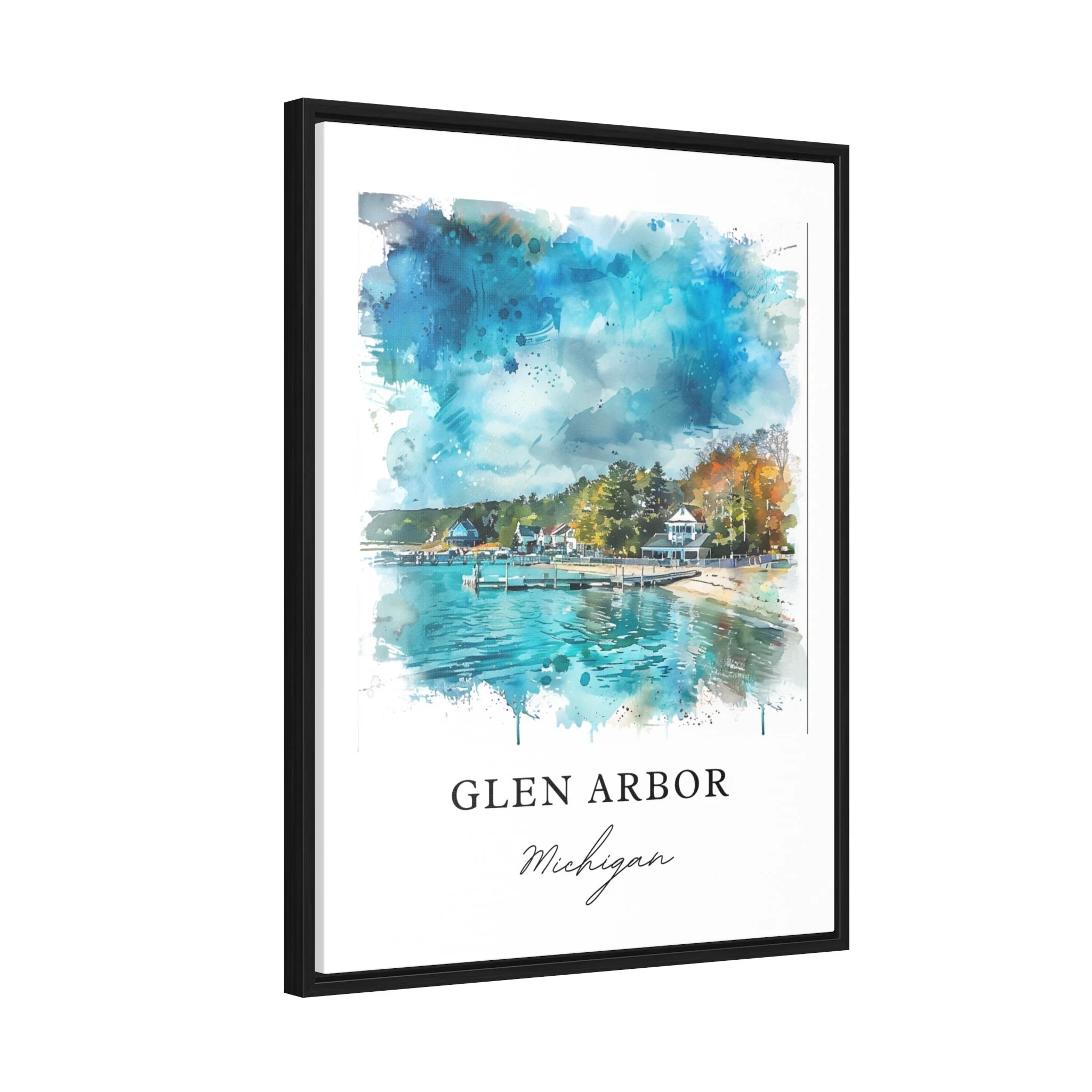 Glen Arbor, Michigan, Michigan – Watercolor Art Print - Image 6