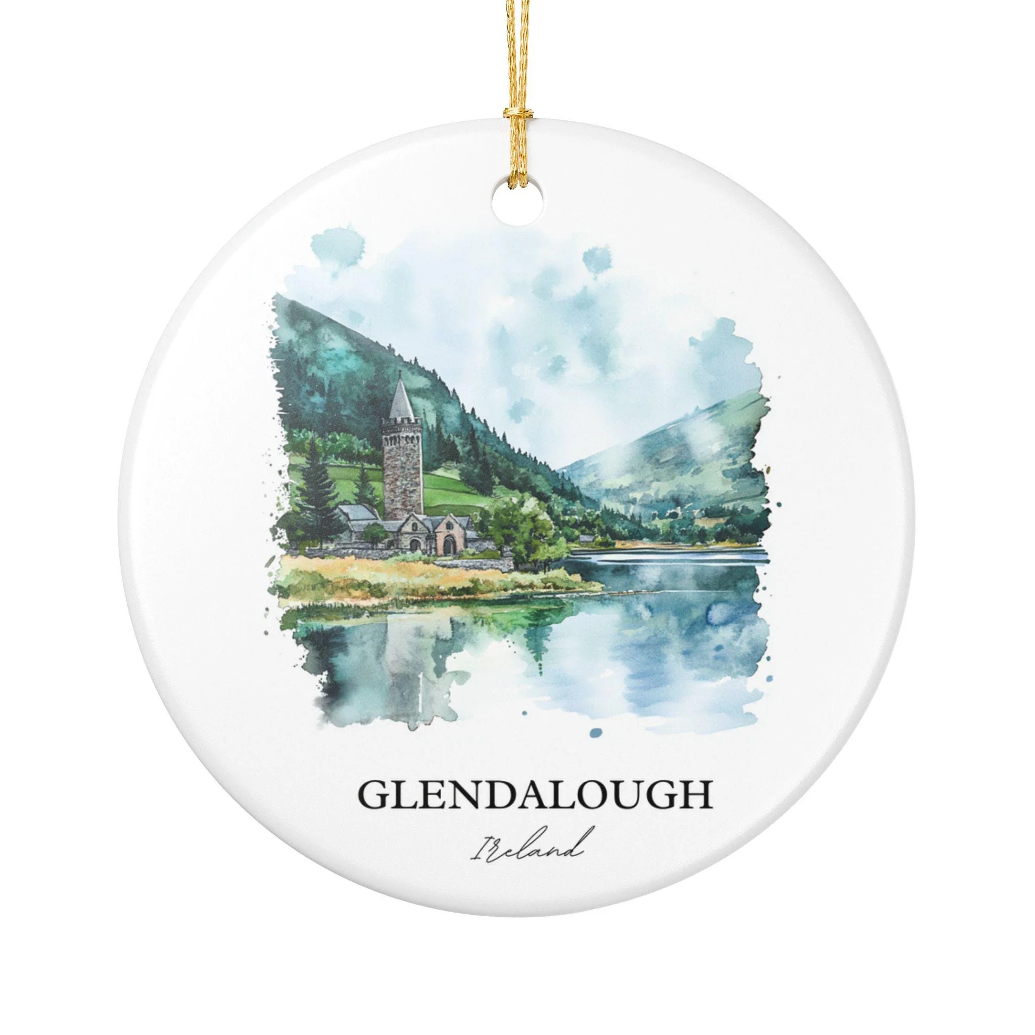 Glendalough Ornament: Unique Glendalough Souvenir, Glendalough Xmas Decor, and Authentic Glendalough Ireland Gift - Image 2