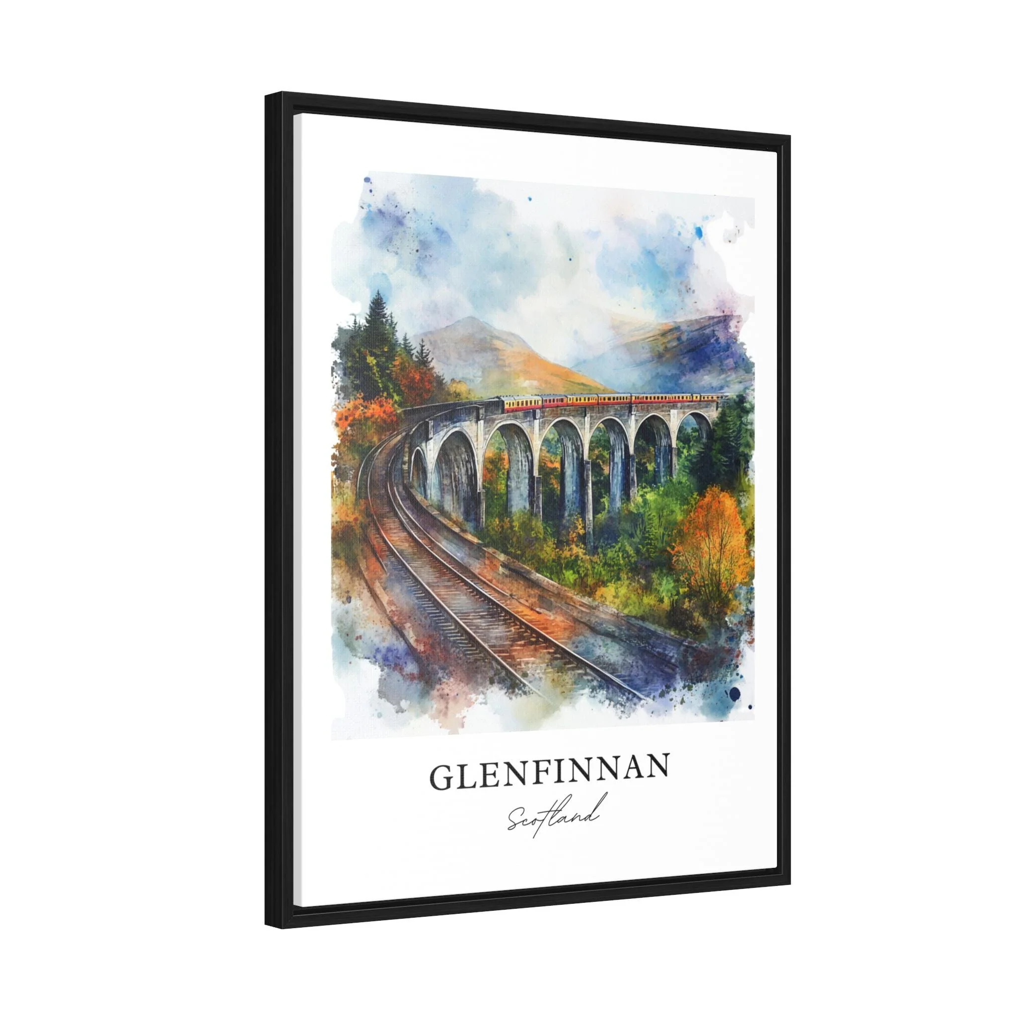 Glenfinnan, Scotland – Watercolor Art Print - Image 6