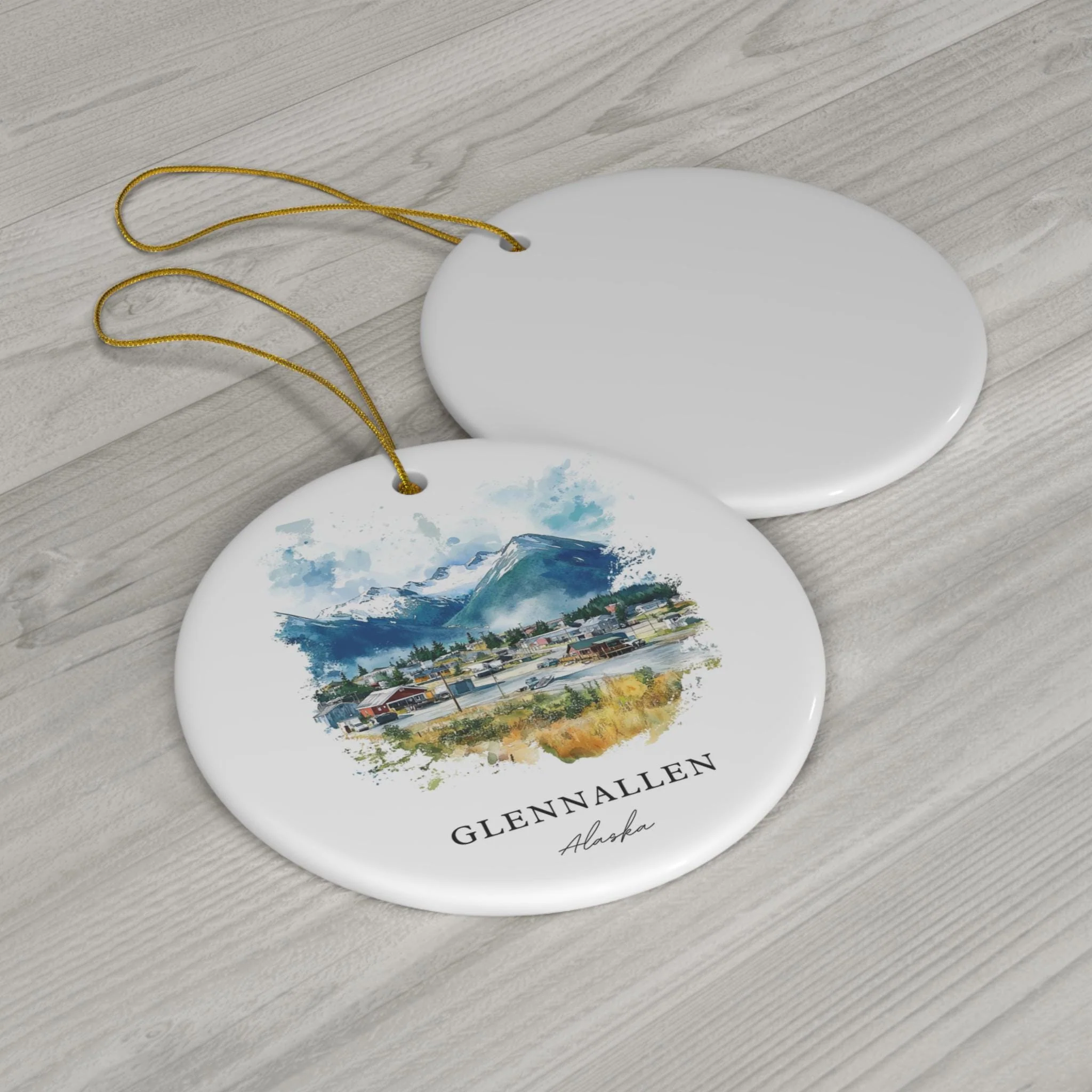 Glennallen AK Ornament: Unique Glennallen Souvenir, Copper River Xmas Decor, and Authentic Glennallen Alaska Christmas Gift - Image 2
