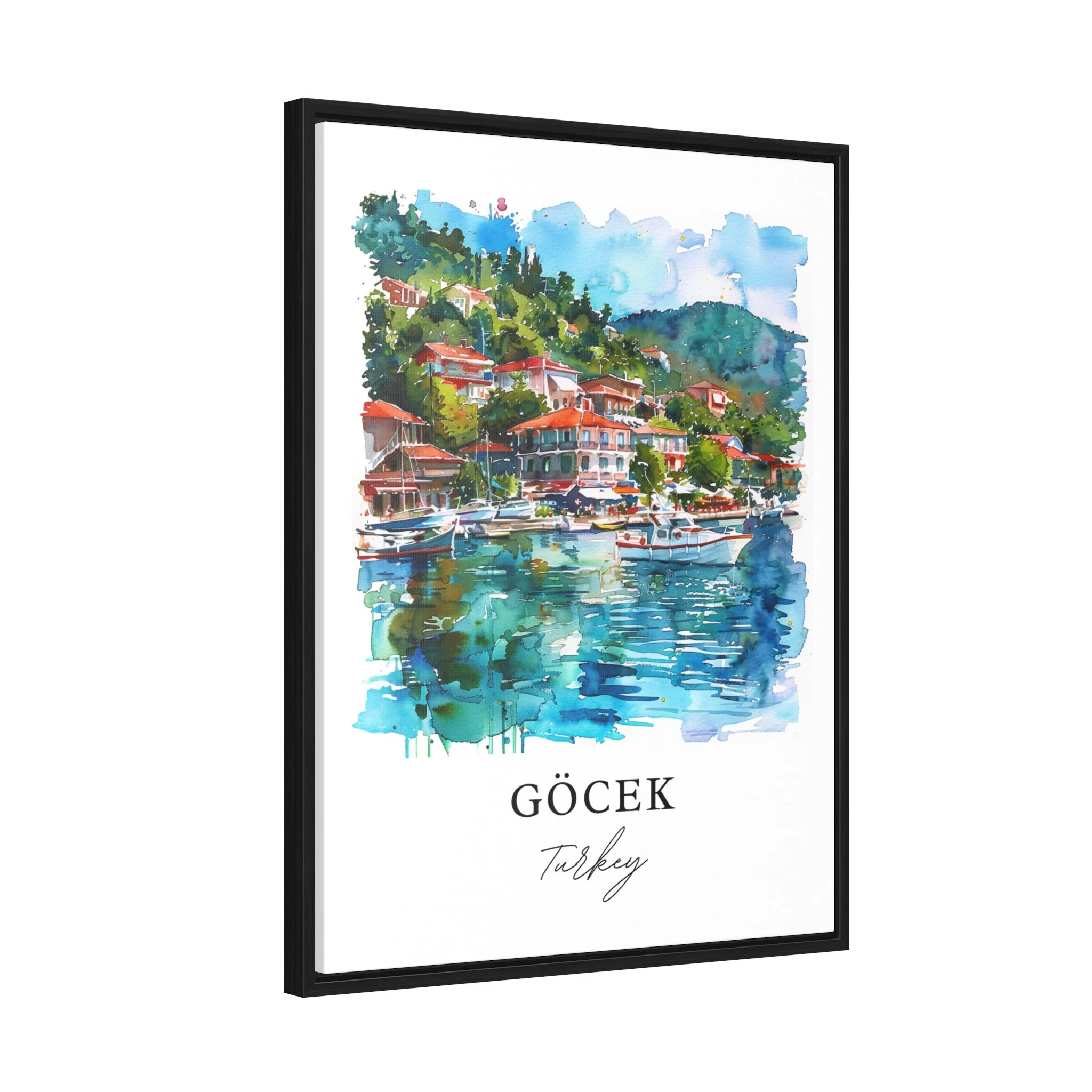 Gocek, Turkey – Watercolor Art Print - Image 5