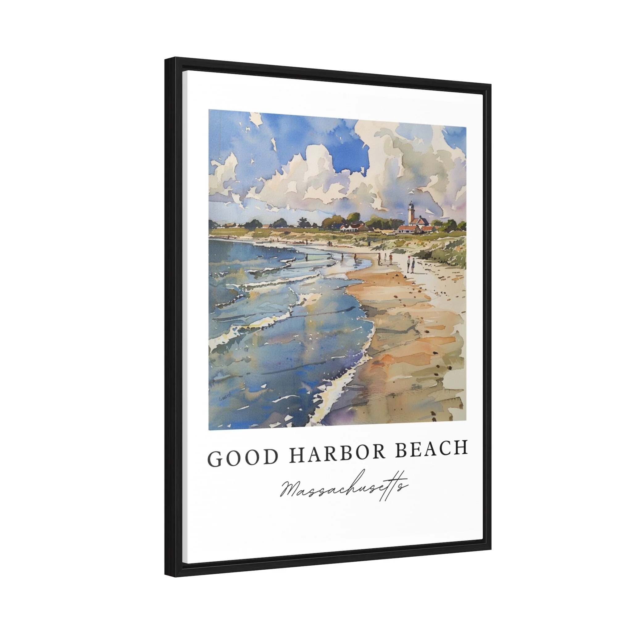Good Harbor Beach, Gloucester MA, USA – Watercolor Art Print - Image 6
