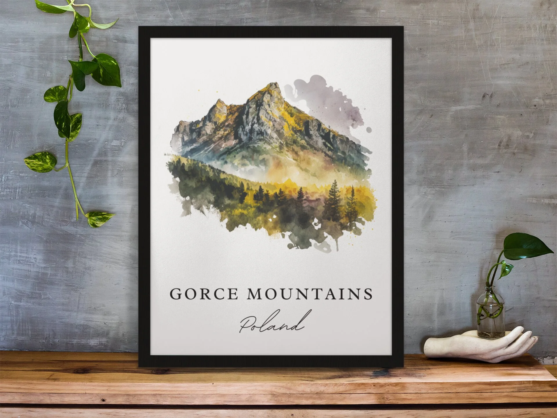 Gorce Mountains, Poland – Watercolor Art Print
