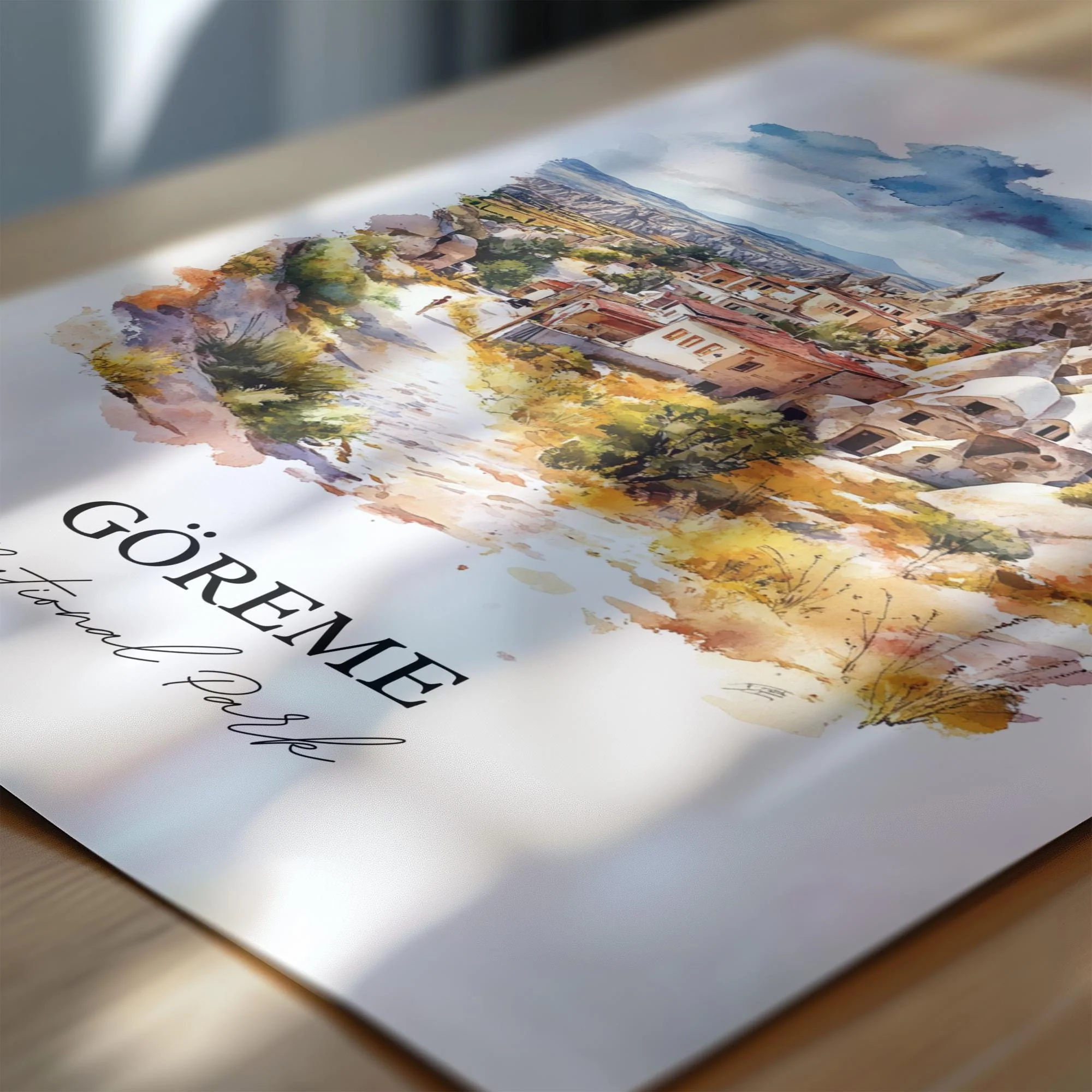 Göreme, Turkey – Watercolor Art Print - Image 2