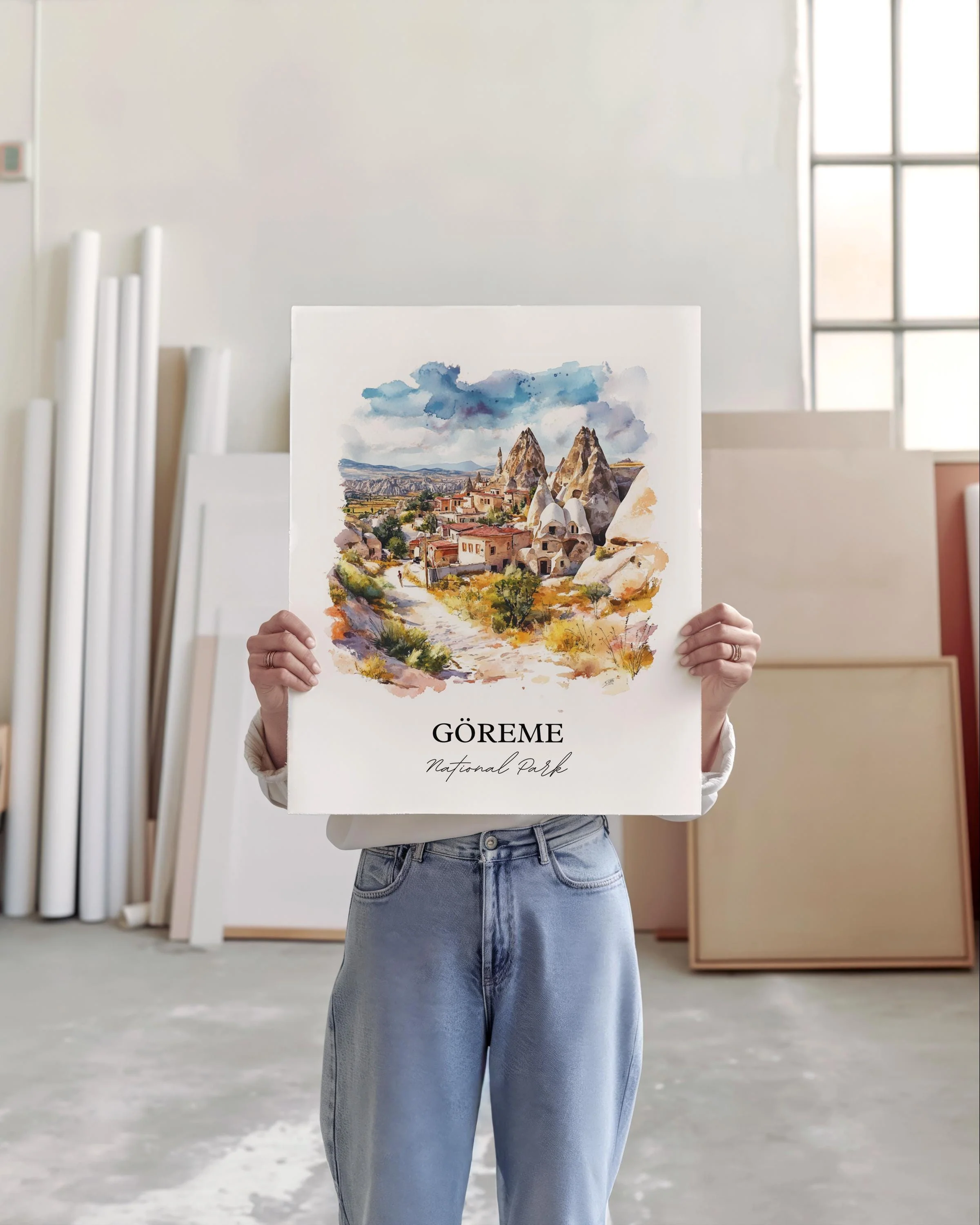 Göreme, Turkey – Watercolor Art Print - Image 3