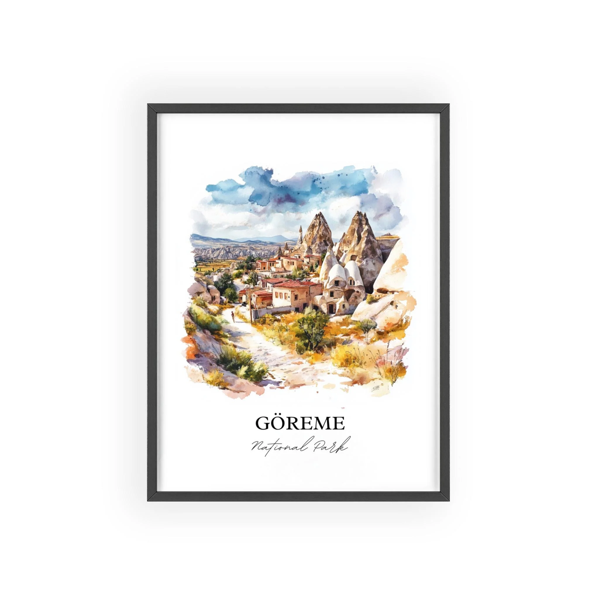 Göreme, Turkey – Watercolor Art Print - Image 7