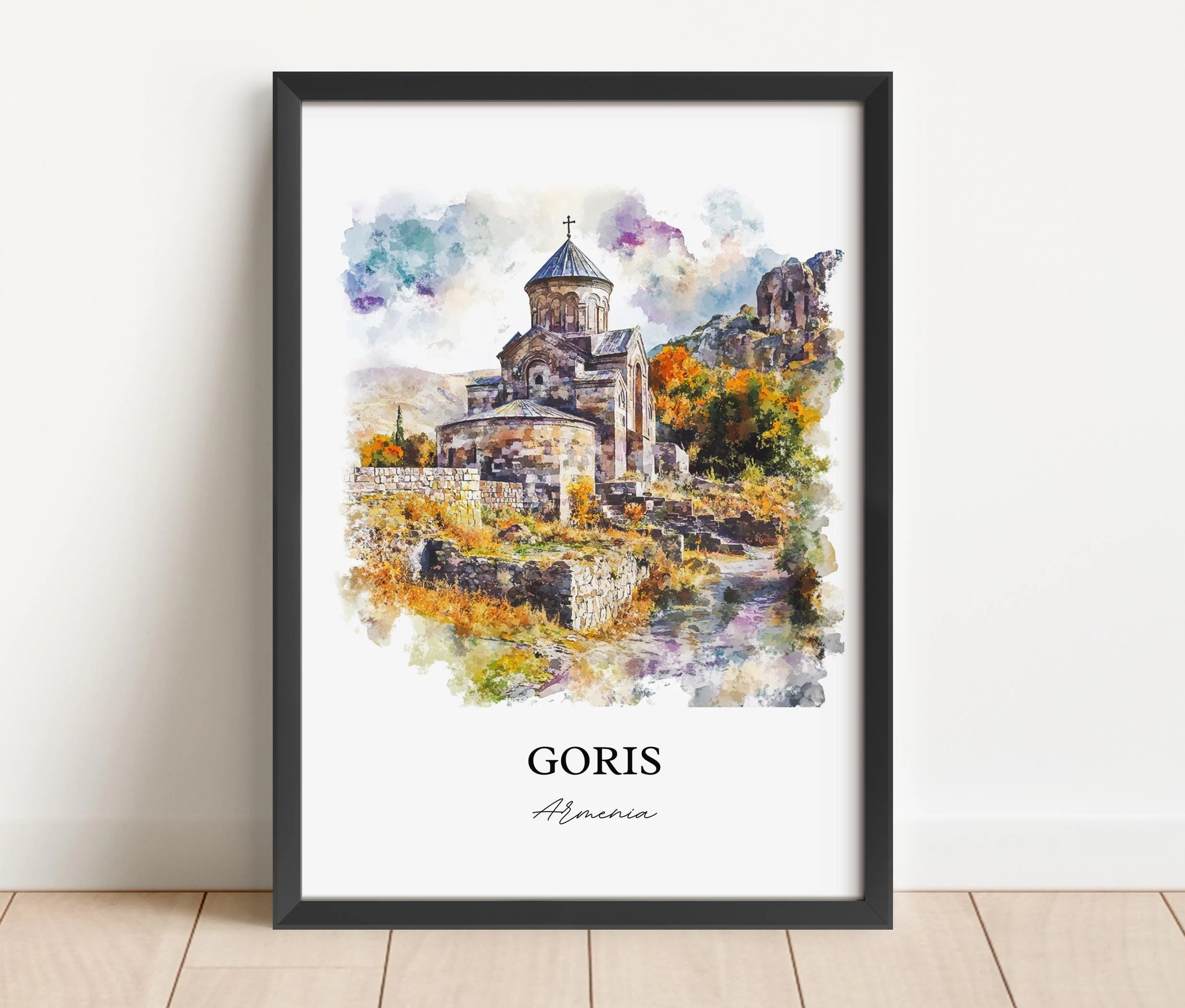 Goris, Armenia – Watercolor Art Print - Image 6