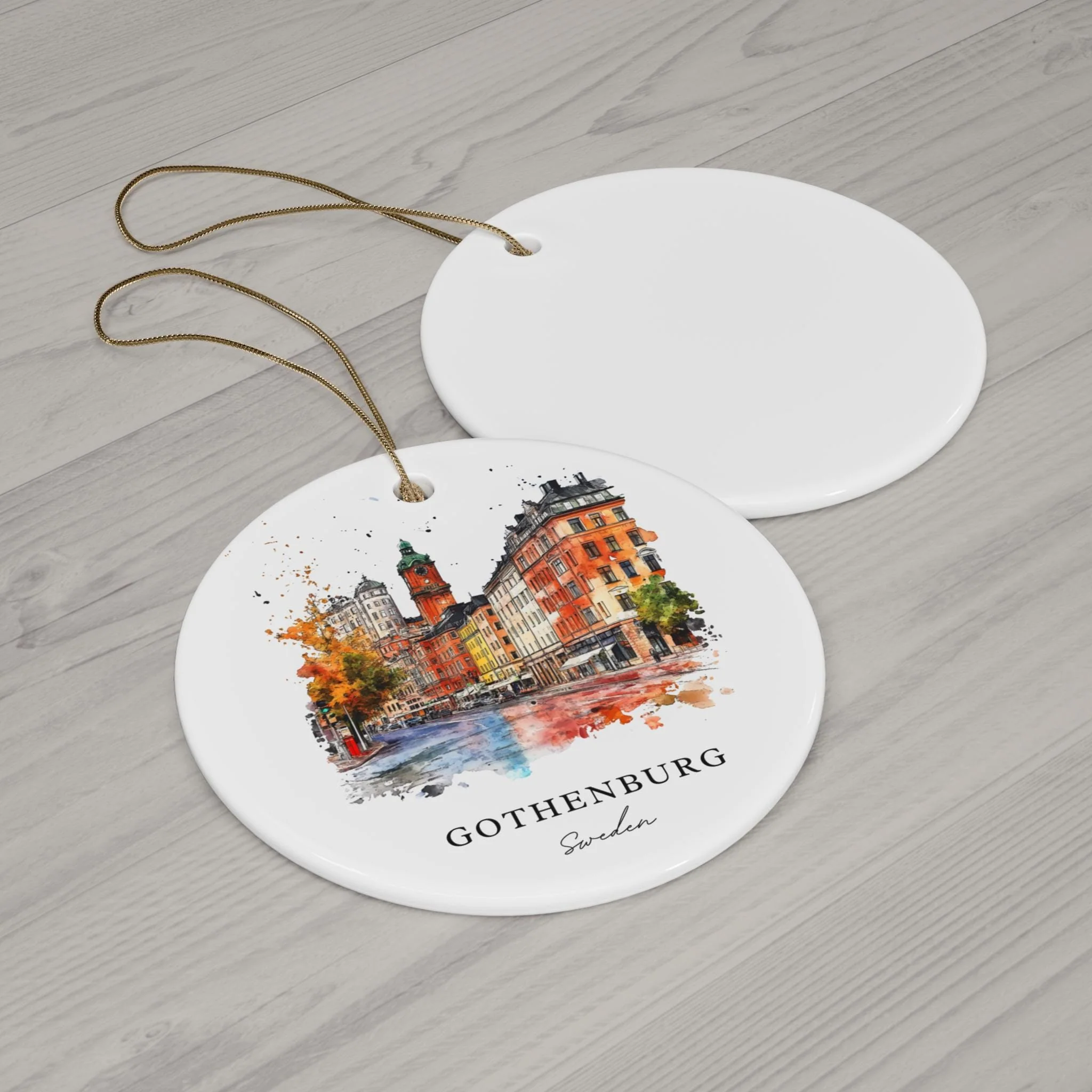 Gothenburg Sweden Ornament: Unique Gothenburg Souvenir, Gothenburg Xmas Decor, and Authentic Sweden Christmas Gift - Image 2