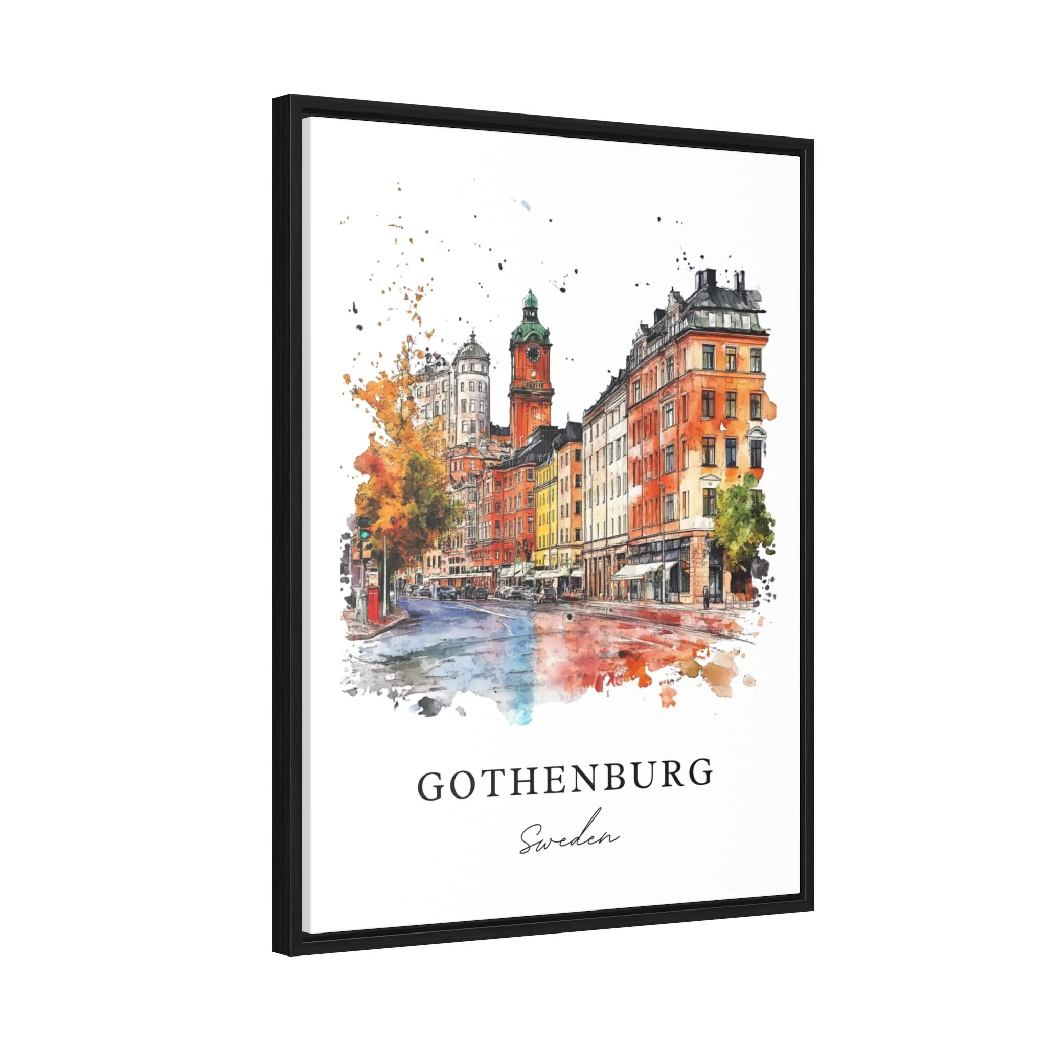 Gothenburg, Sweden – Watercolor Art Print - Image 5