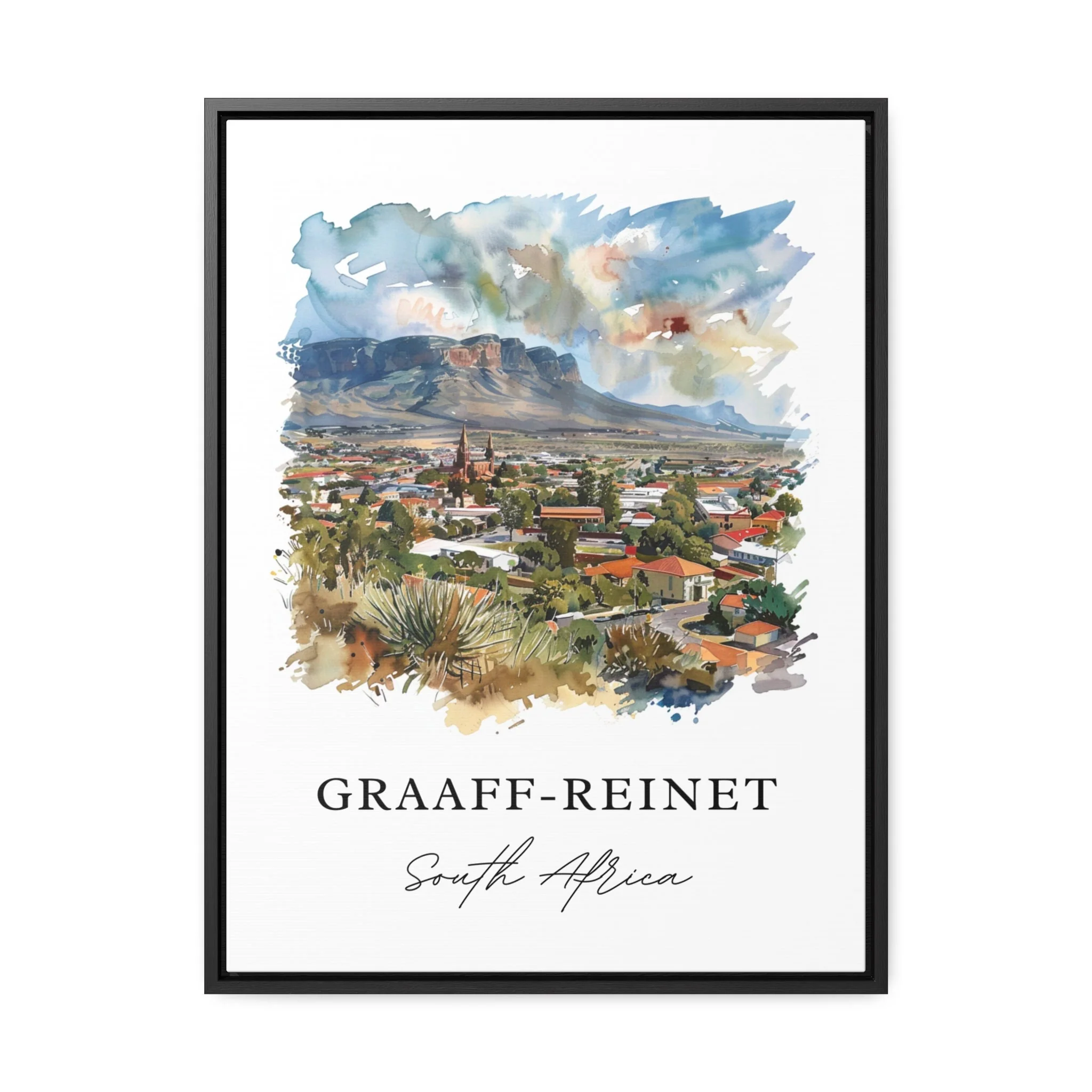 Graaff-Reinet, South Africa – Watercolor Art Print - Image 5