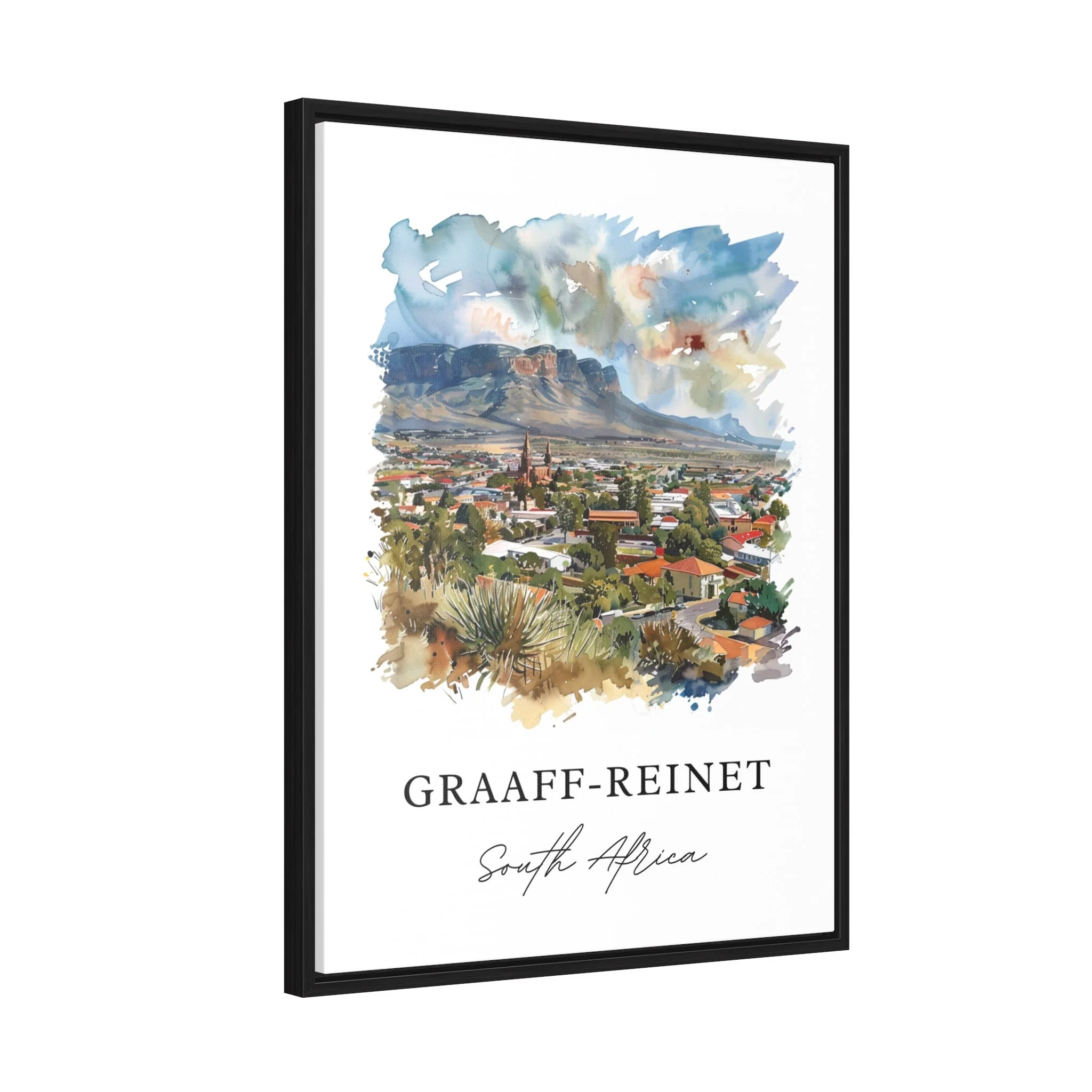 Graaff-Reinet, South Africa – Watercolor Art Print - Image 6