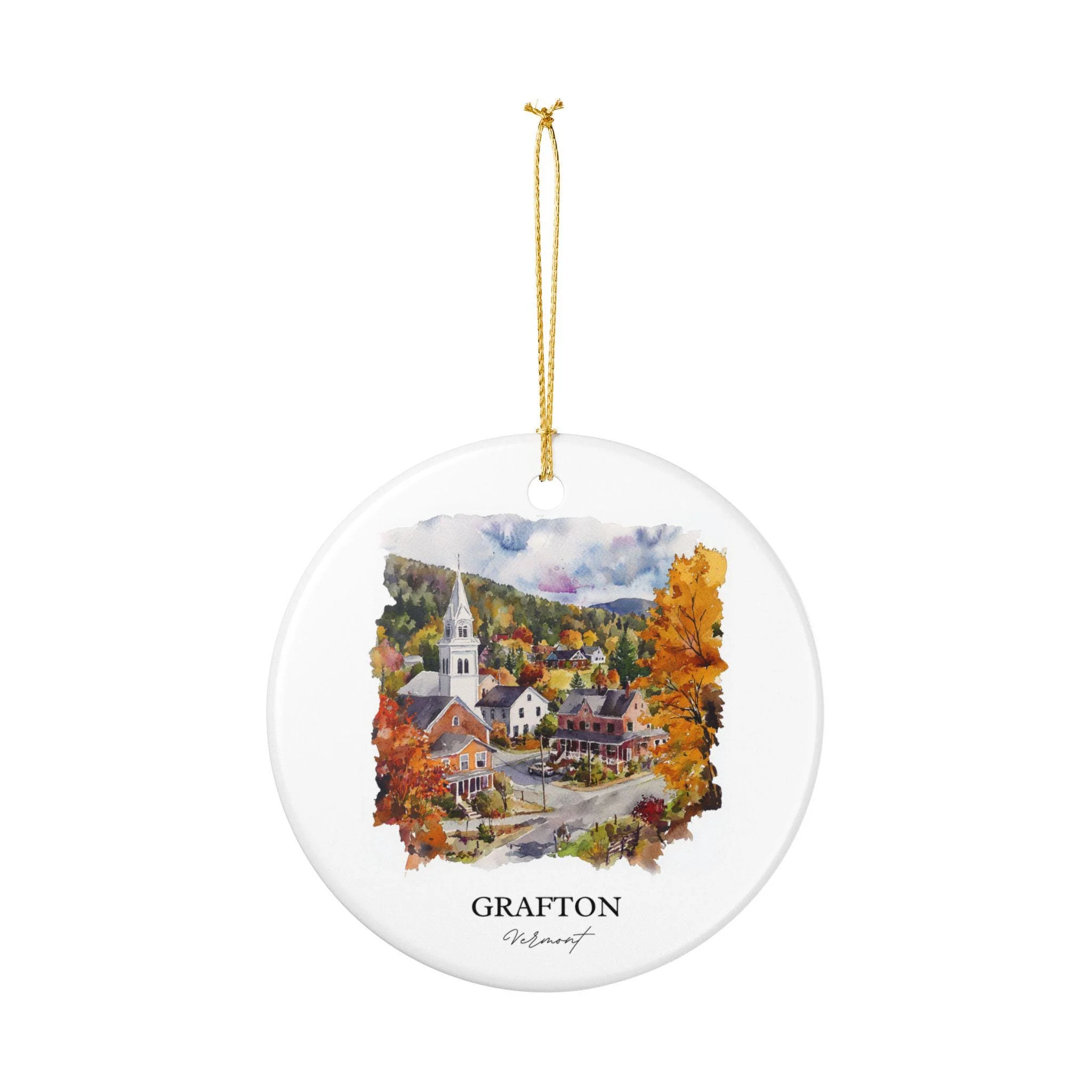 Grafton Vermont Ornament: Unique Grafton Souvenir, Grafton VT Xmas Decor, and Authentic Grafton Vermont Gift - Image 2