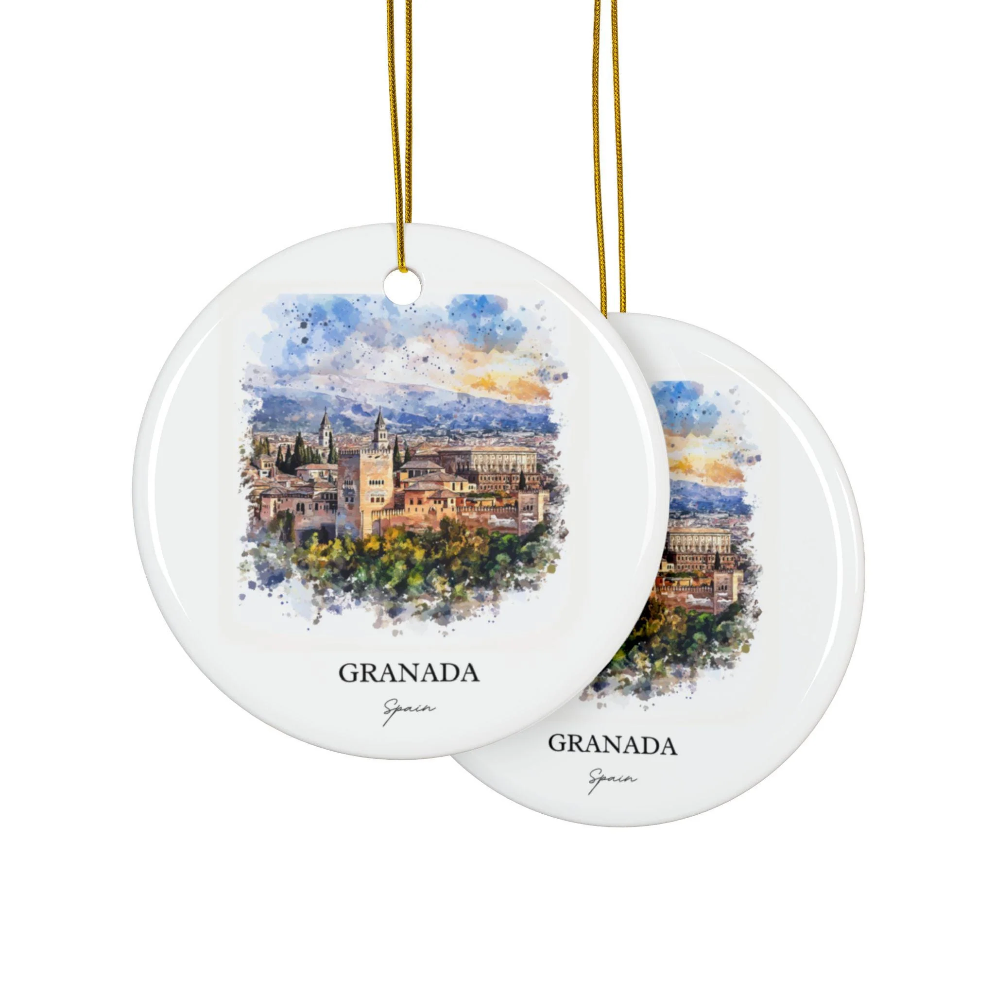 Granada Spain Ornament: Unique Granada Souvenir, Granada Xmas Decor, and Authentic Granada Spain Gift - Image 2