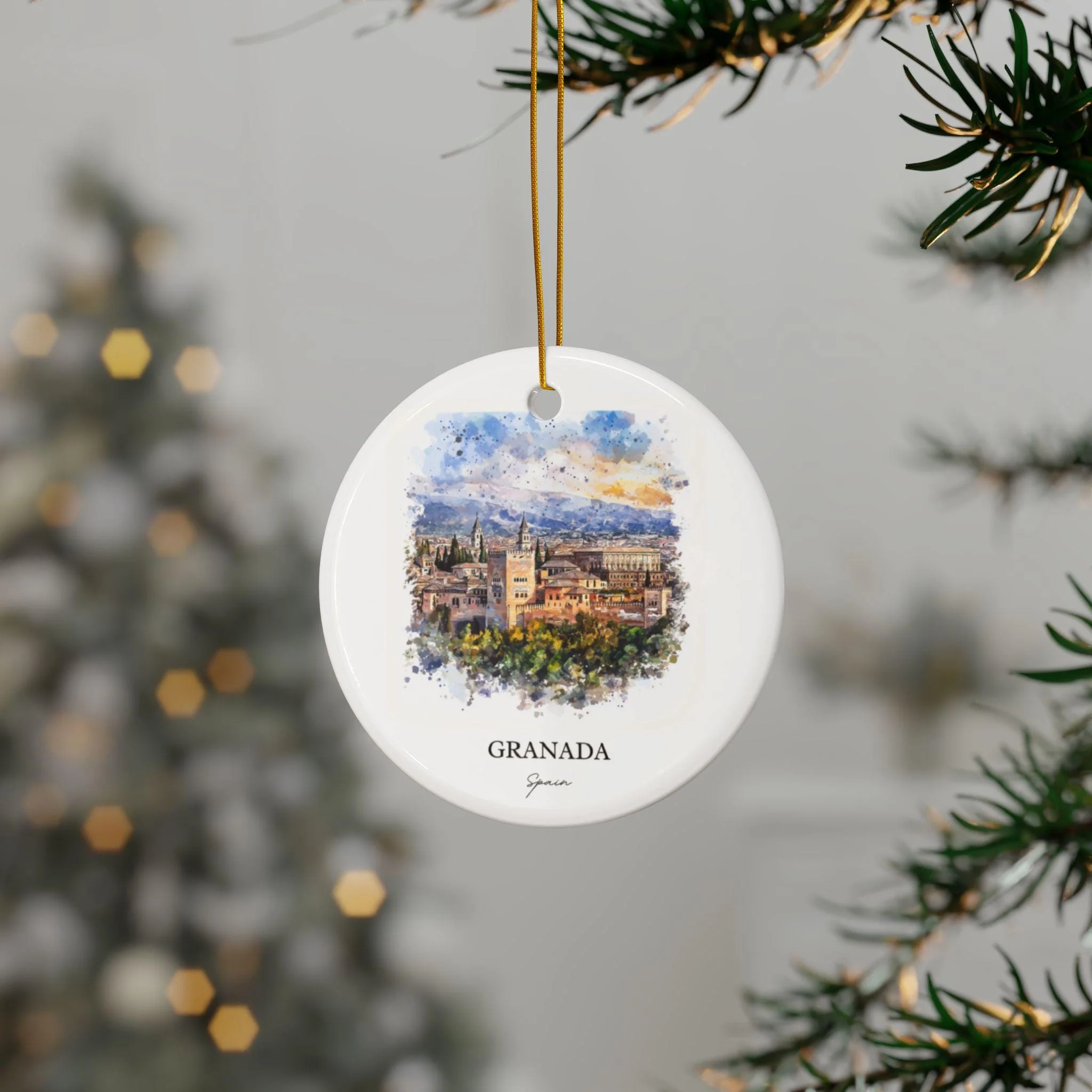 Granada Spain Ornament: Unique Granada Souvenir, Granada Xmas Decor, and Authentic Granada Spain Gift - Image 3