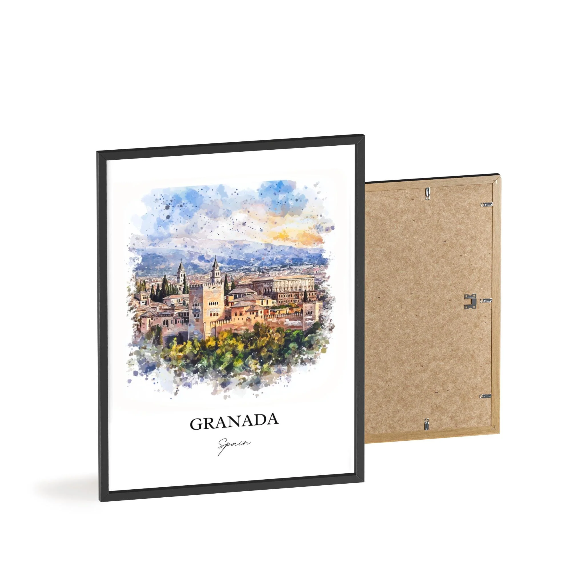 Granada, Spain – Watercolor Art Print - Image 8