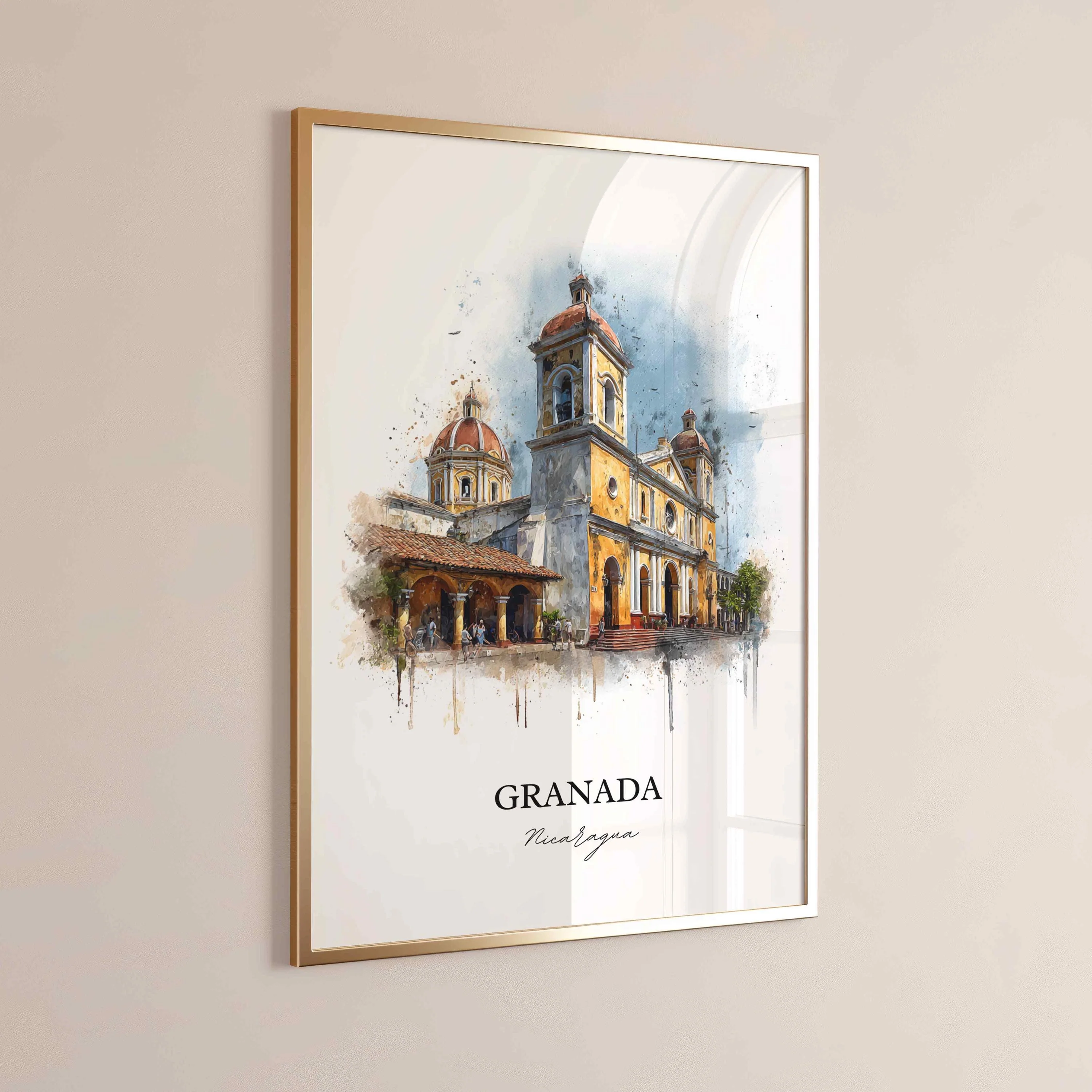 Granada, Nicaragua – Watercolor Art Print - Image 6