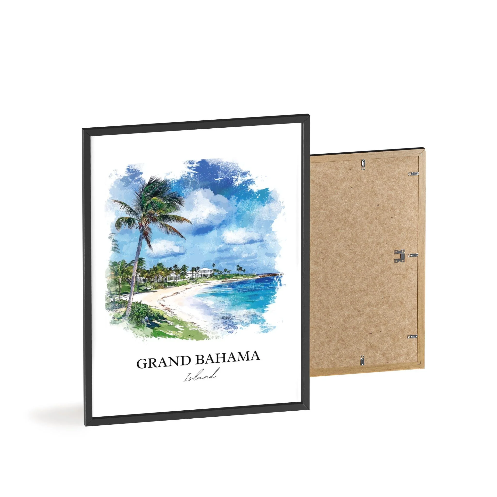 Grand Bahama Island, Bahamas – Watercolor Art Print - Image 8