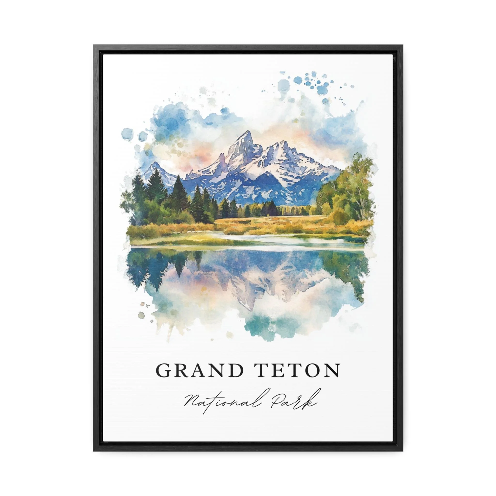 Grand Tetons, Wyoming – Watercolor Art Print - Image 5