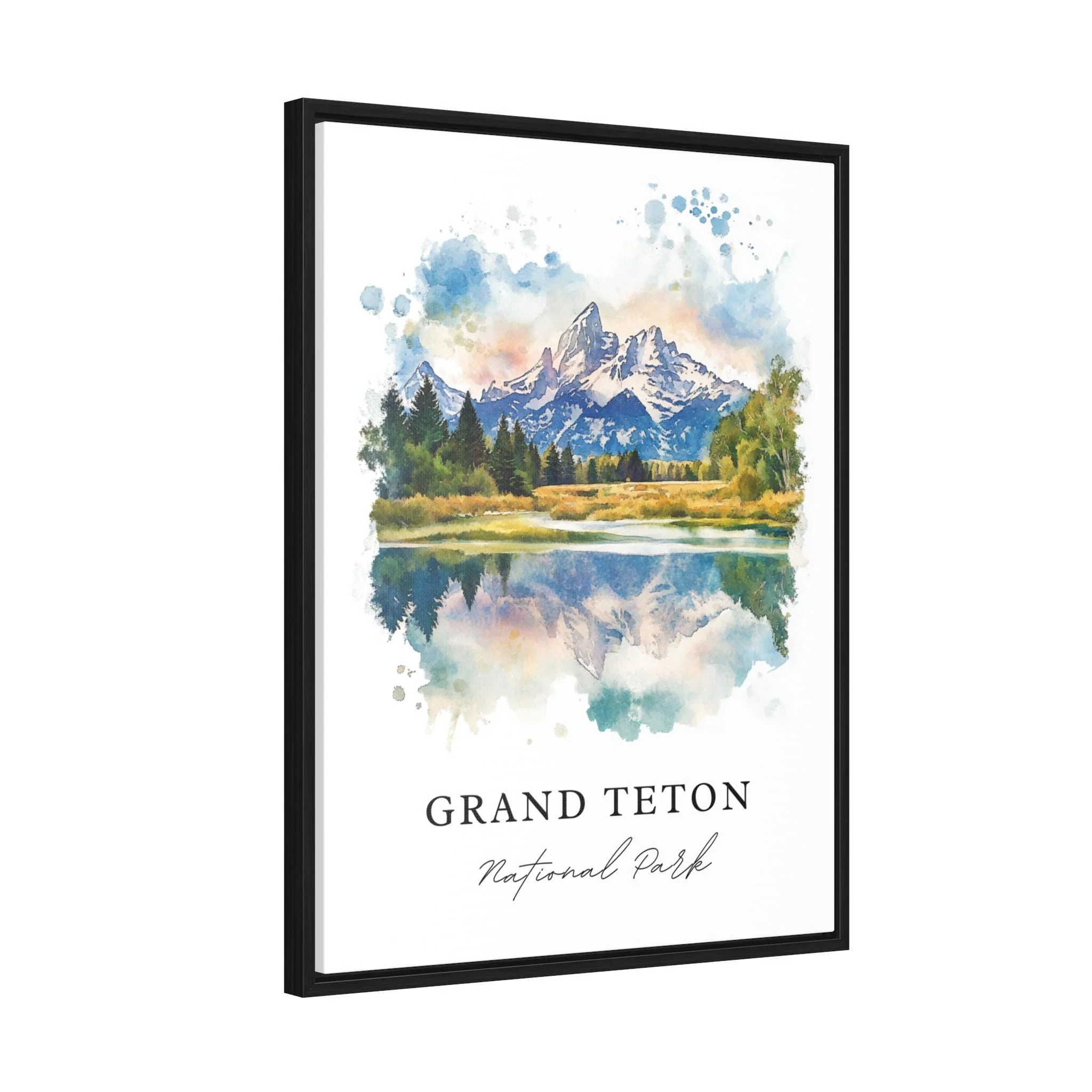 Grand Tetons, Wyoming – Watercolor Art Print - Image 6
