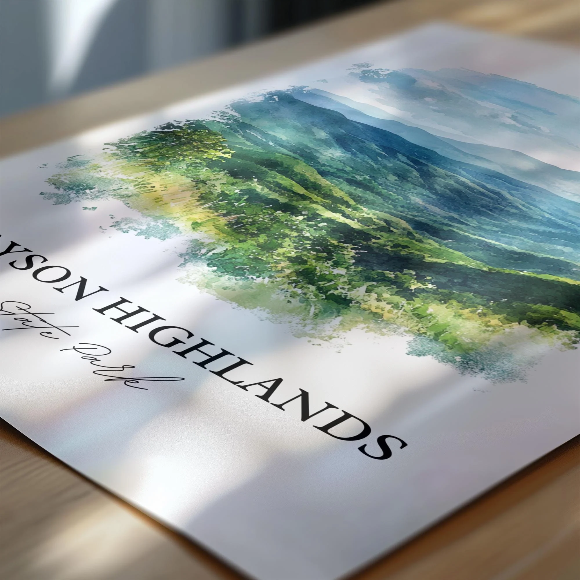 Grayson Highlands, Virginia, USA – Watercolor Art Print - Image 2