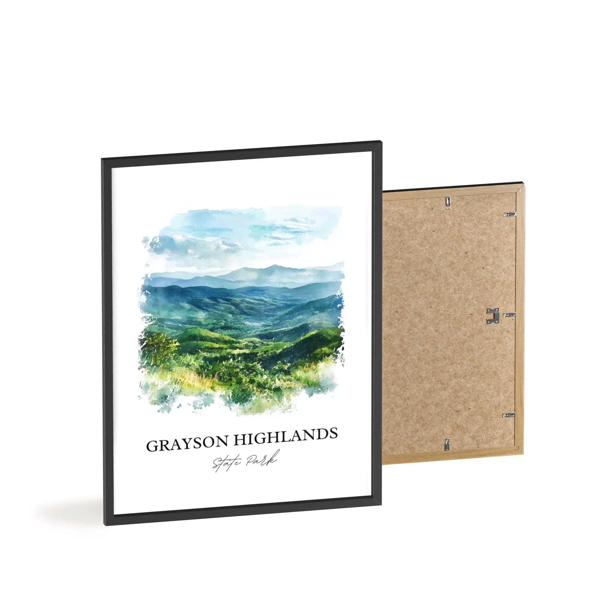 Grayson Highlands, Virginia, USA – Watercolor Art Print - Image 8