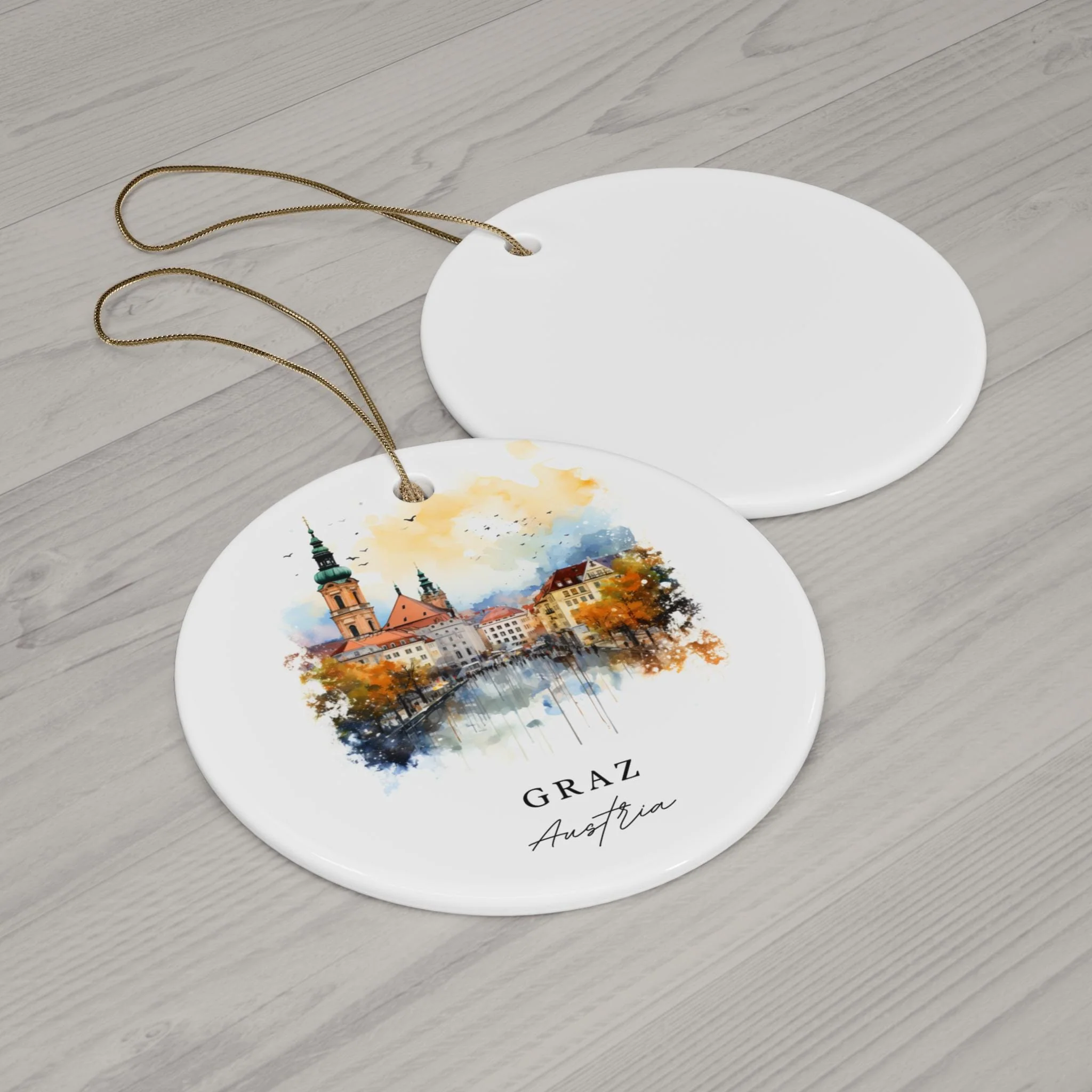 Graz Austria Ornament: Unique Graz Souvenir, Graz Xmas Decor, and Authentic Graz Austria Christmas Gift - Image 2