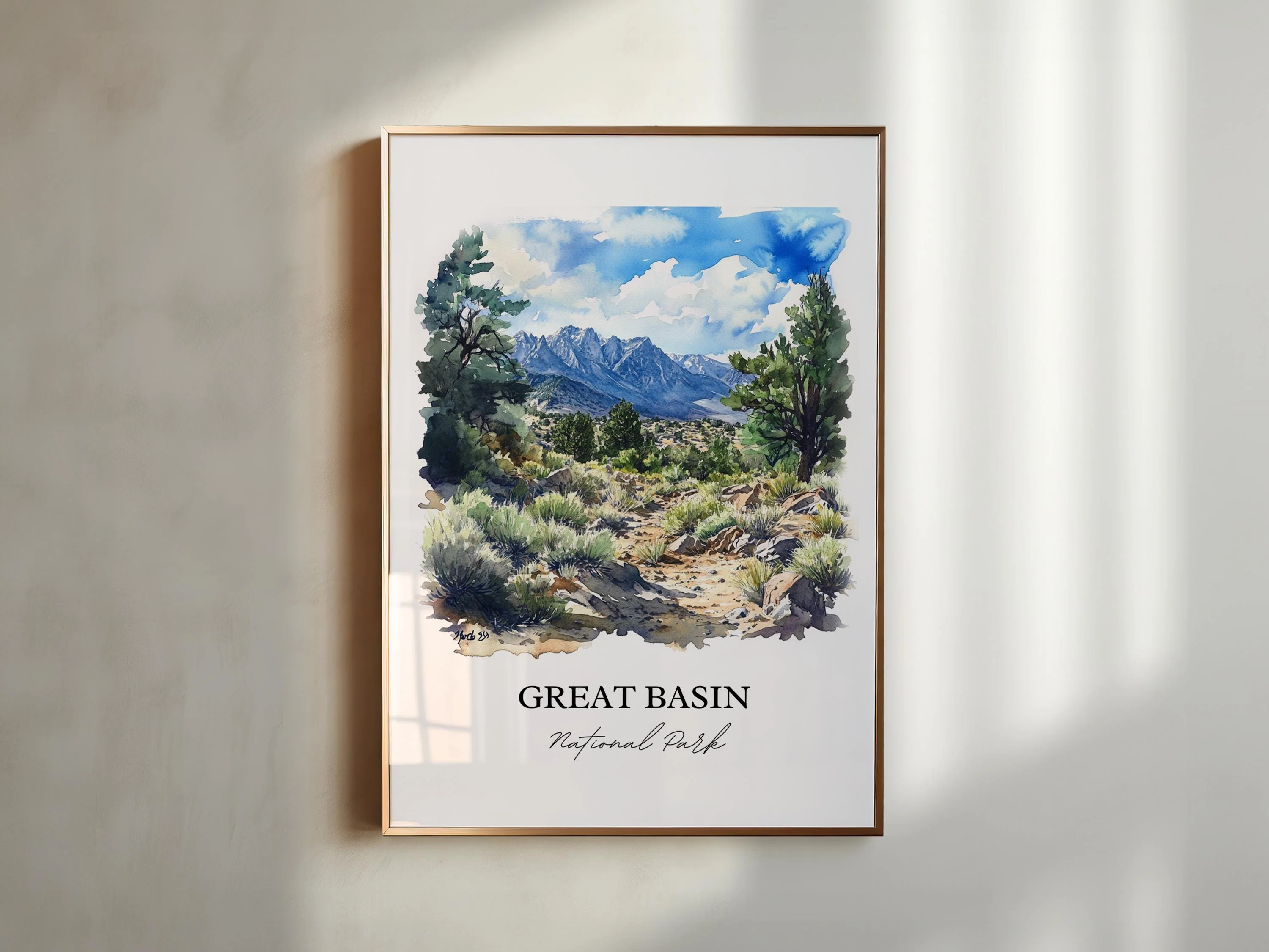 Great Basin National Park, USA – Watercolor Art Print - Image 4