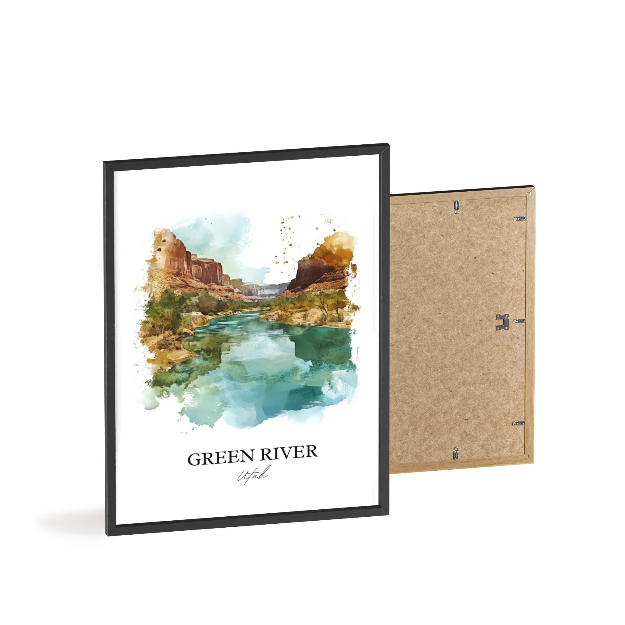 Green River, Utah, USA – Watercolor Art Print - Image 8