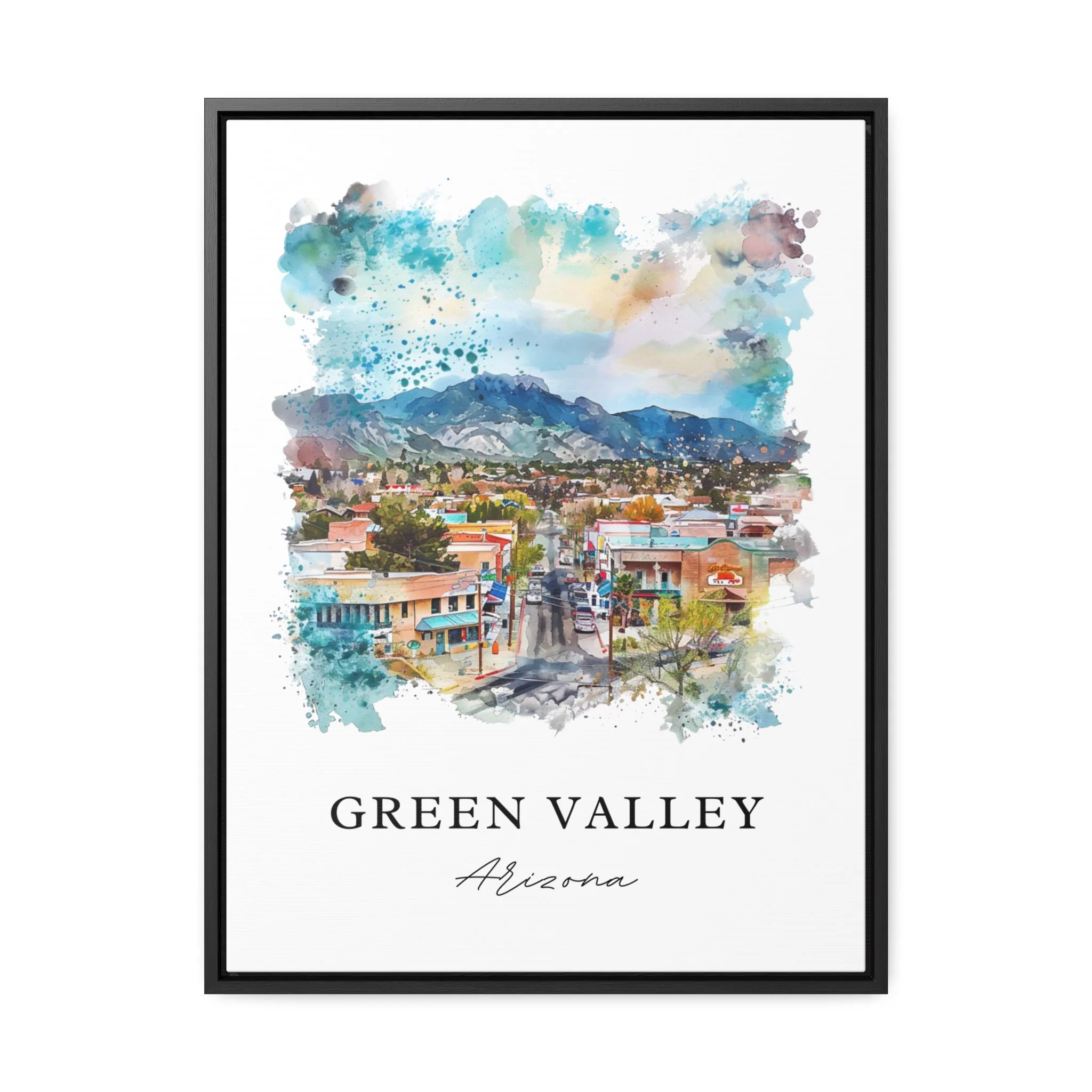 Green Valley, California – Watercolor Art Print - Image 5