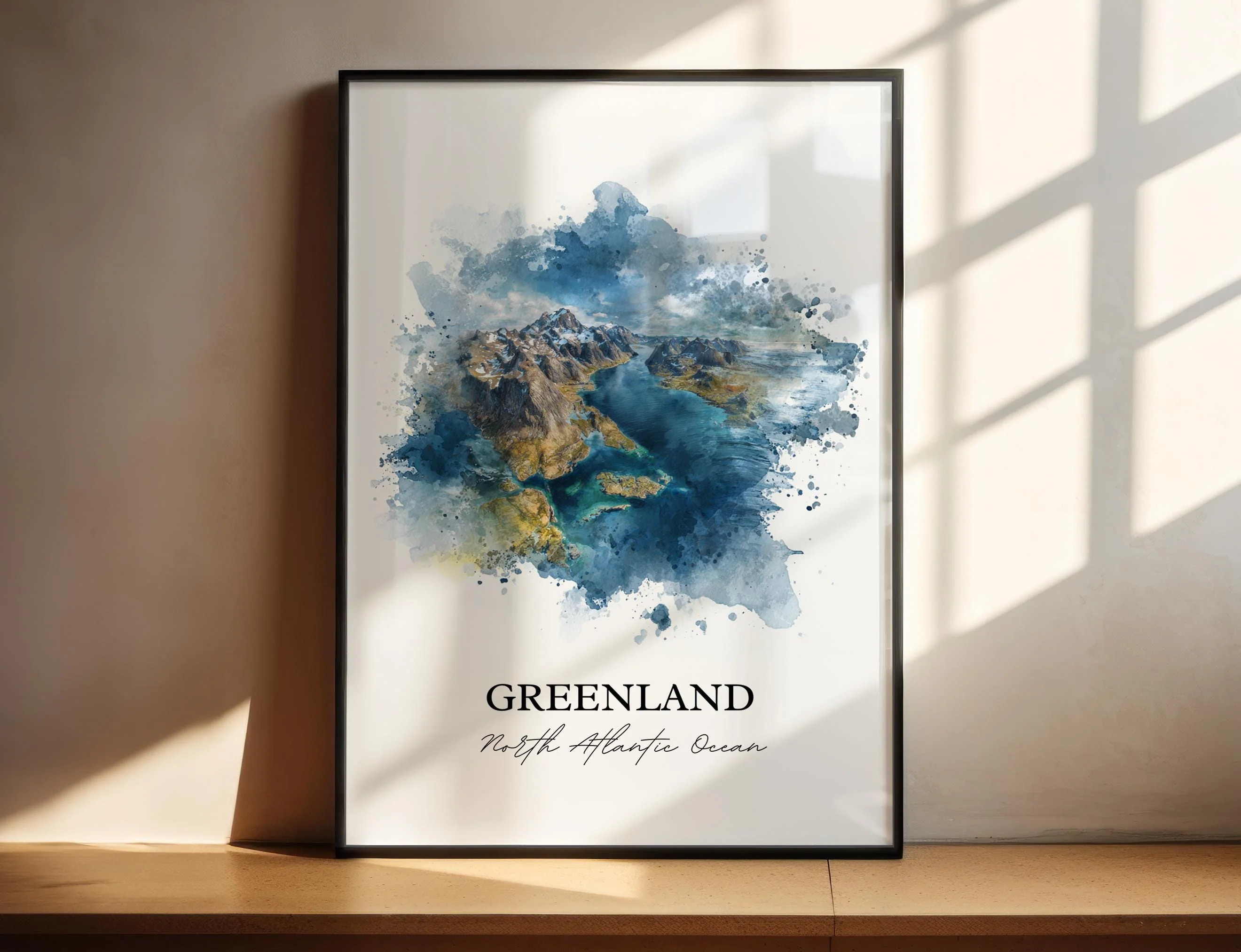 Greenland, Greenland – Watercolor Art Print