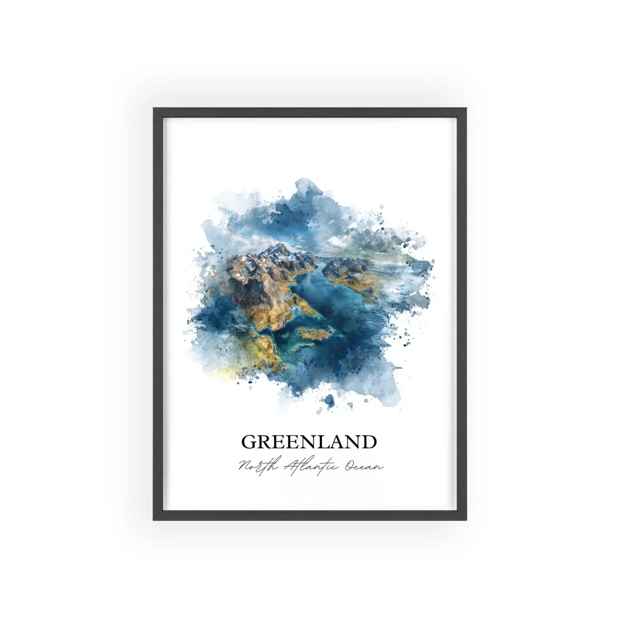 Greenland, Greenland – Watercolor Art Print - Image 7
