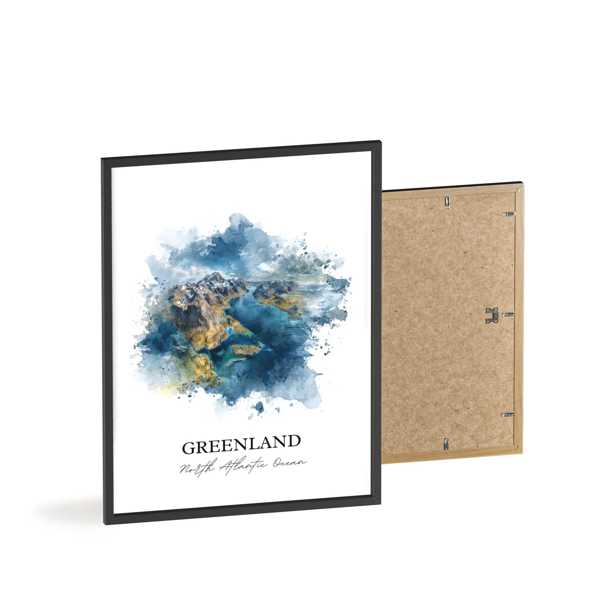 Greenland, Greenland – Watercolor Art Print - Image 8