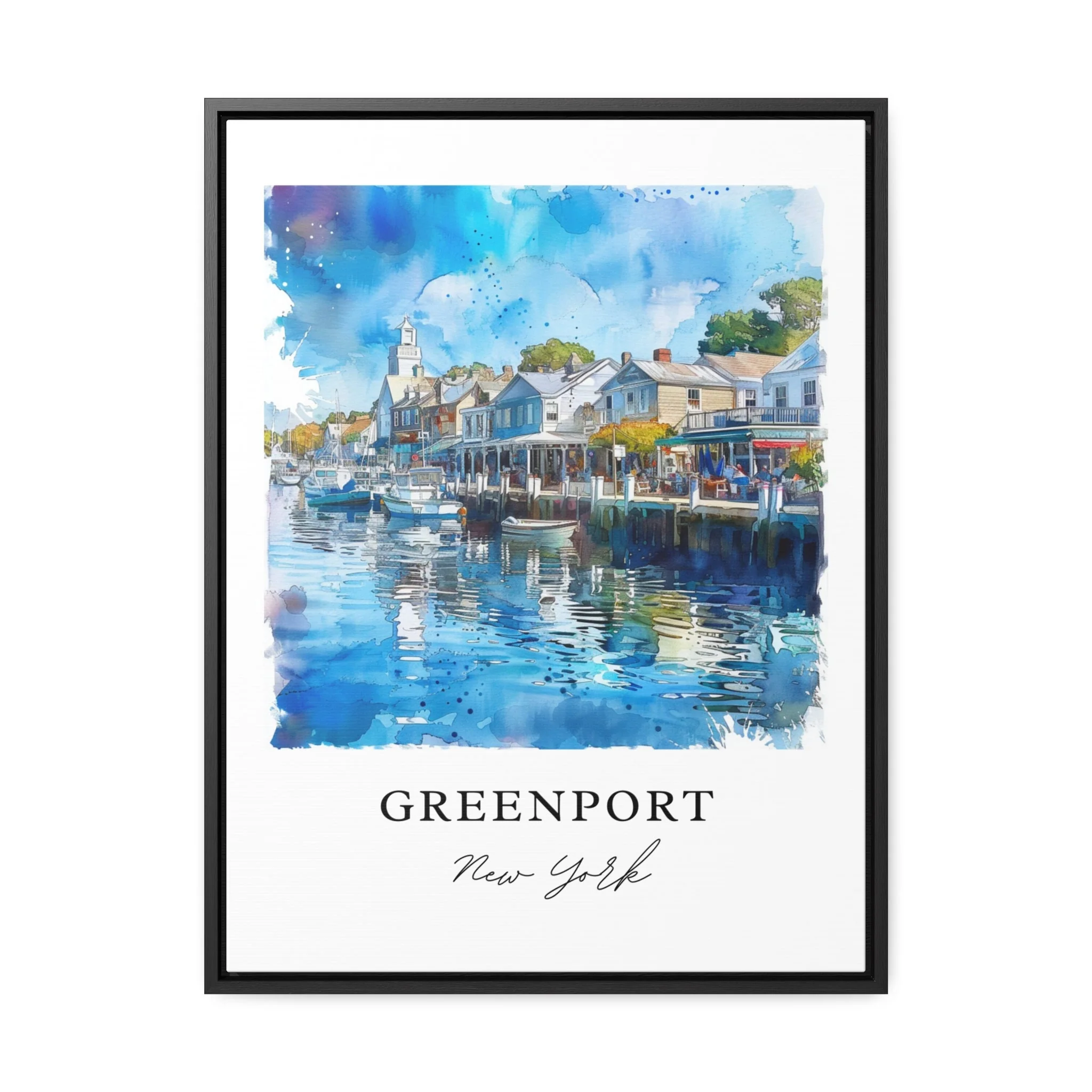 Greenport, USA – Watercolor Art Print - Image 5