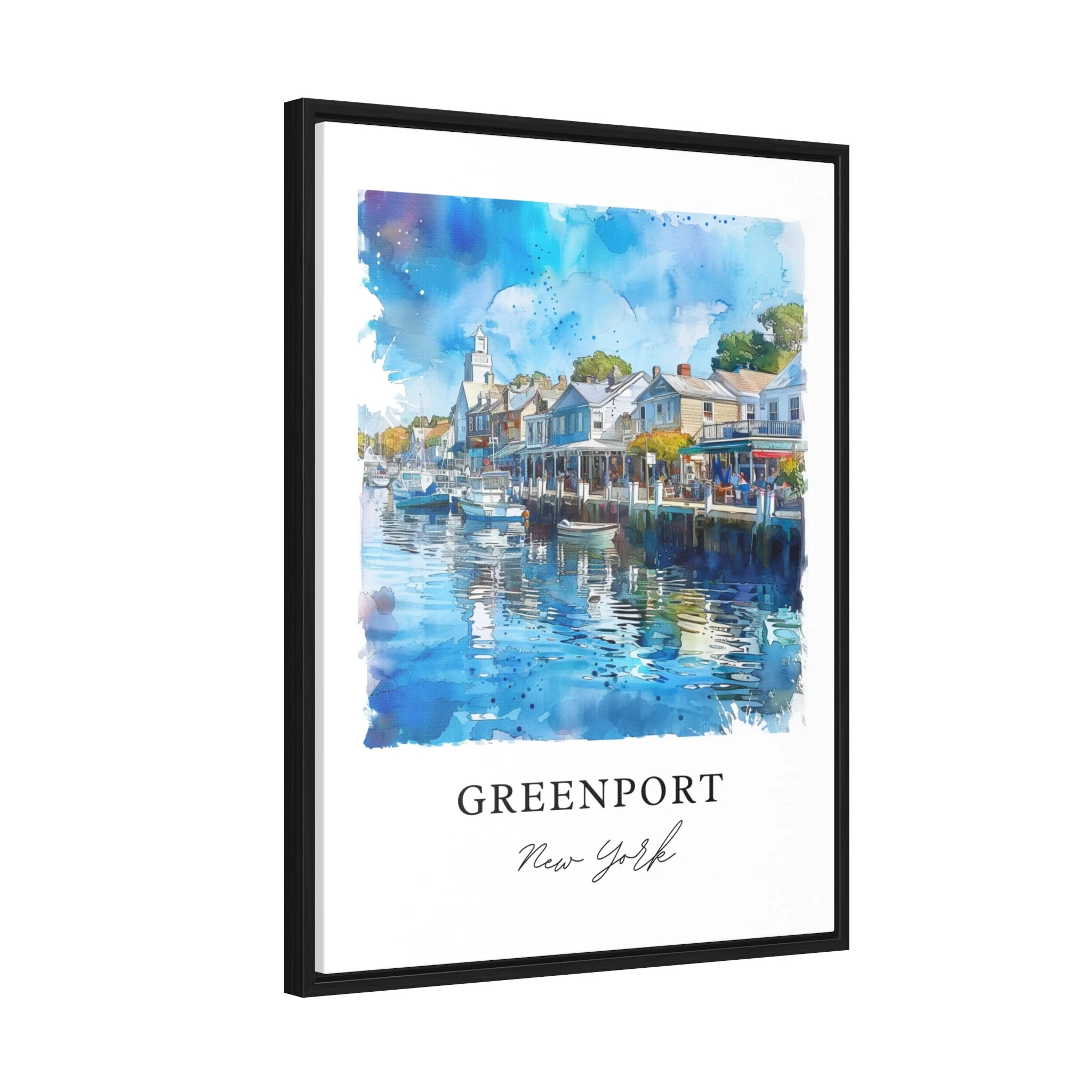 Greenport, USA – Watercolor Art Print - Image 6