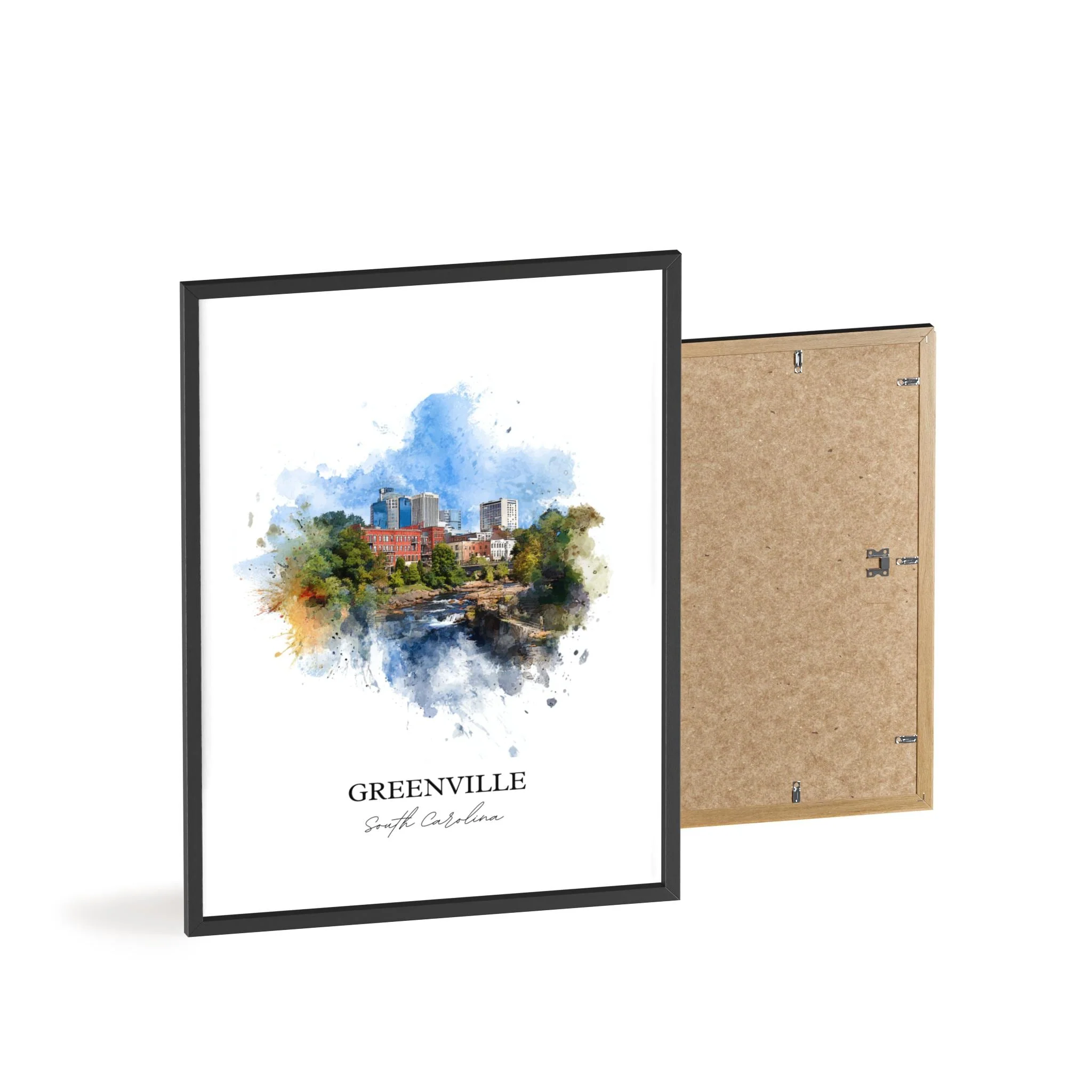Greenville, South Carolina – Watercolor Art Print - Image 11