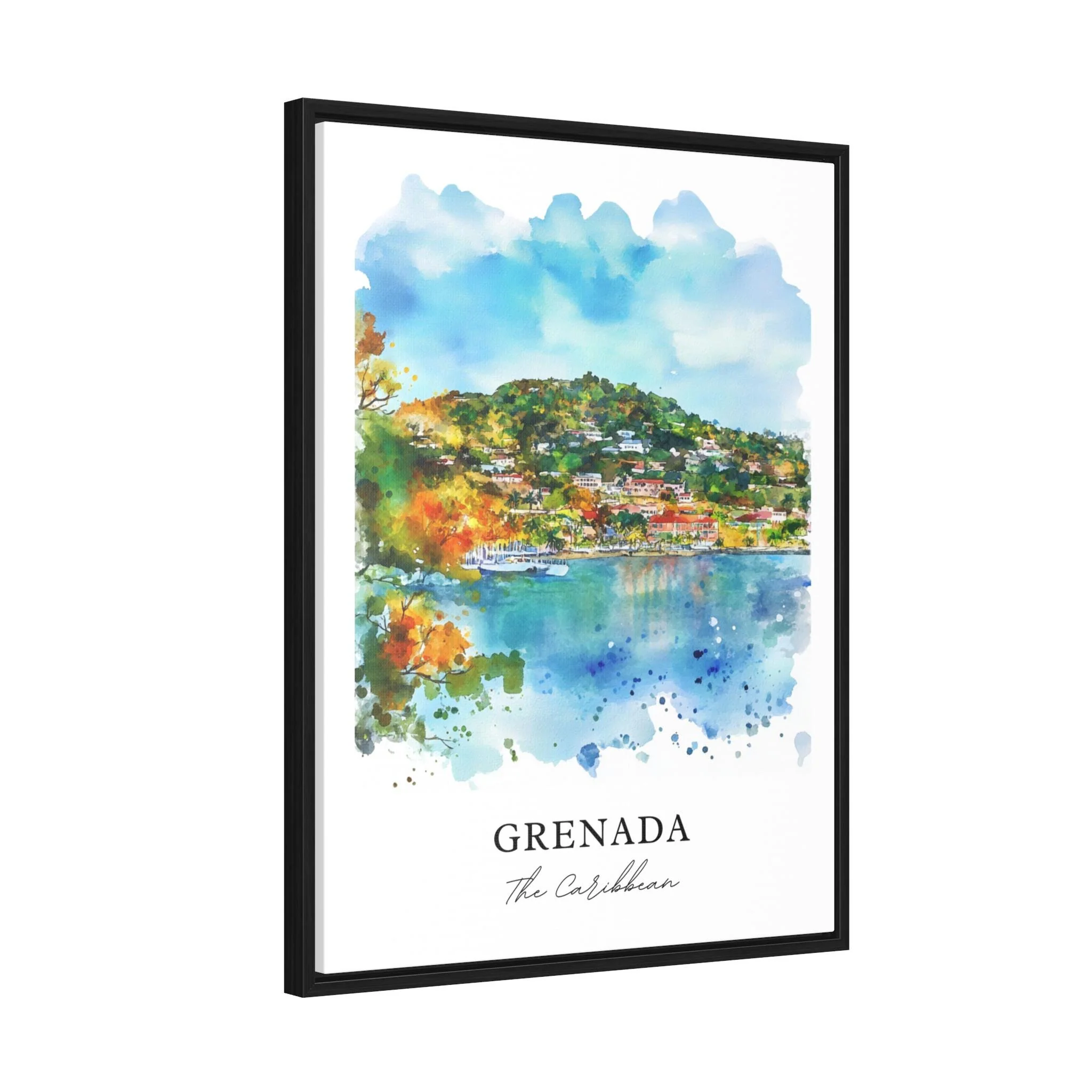 Grenada, Caribbean – Watercolor Art Print - Image 6