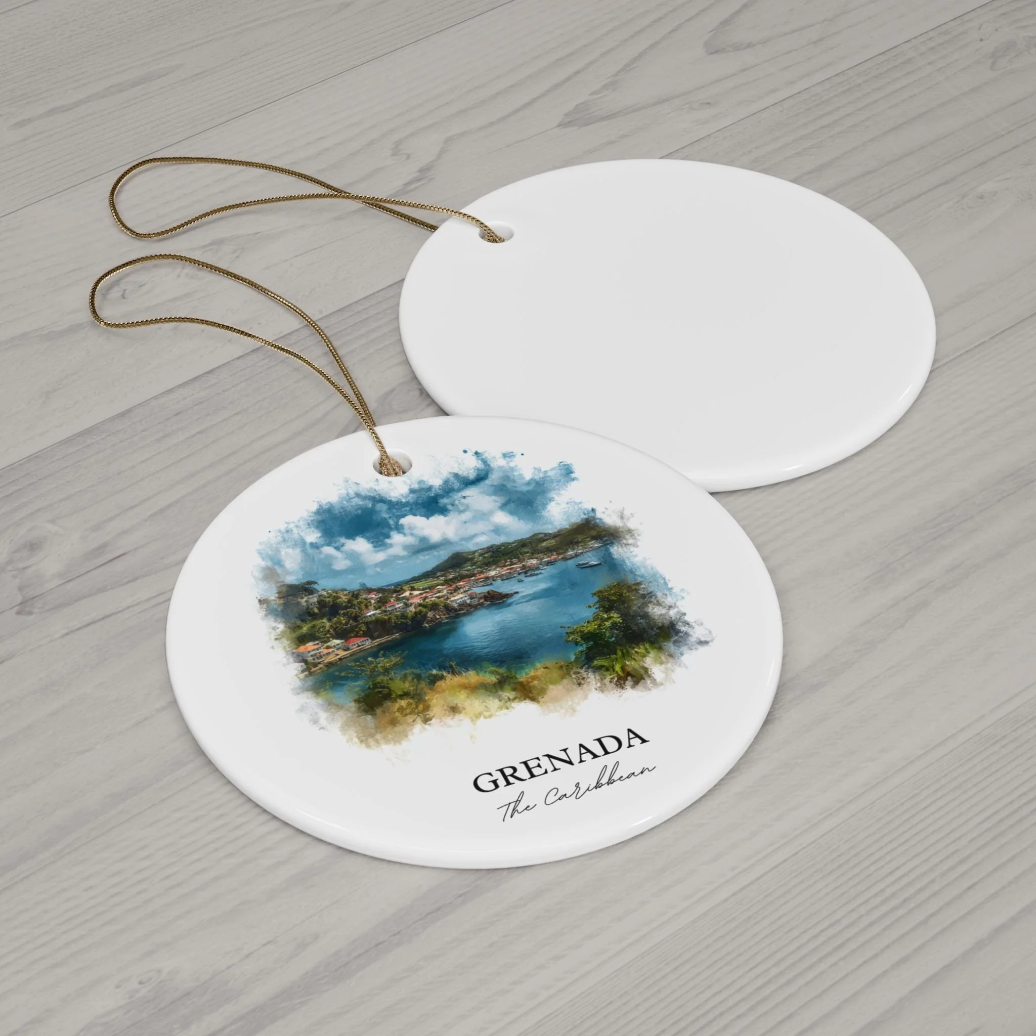 Grenada, Caribbean – Watercolor Art Print - Image 2