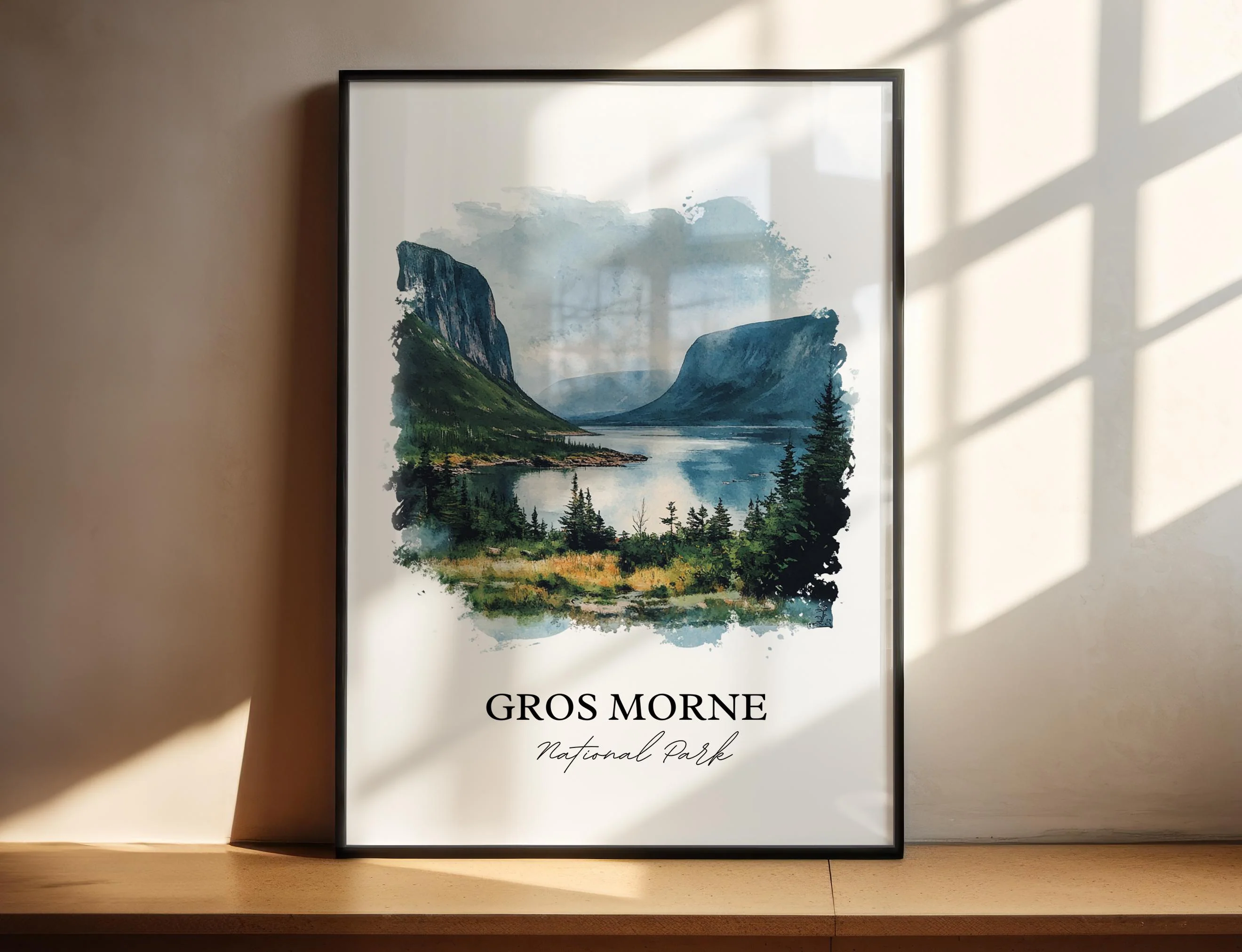 Gros Morne National Park, Canada – Watercolor Art Print