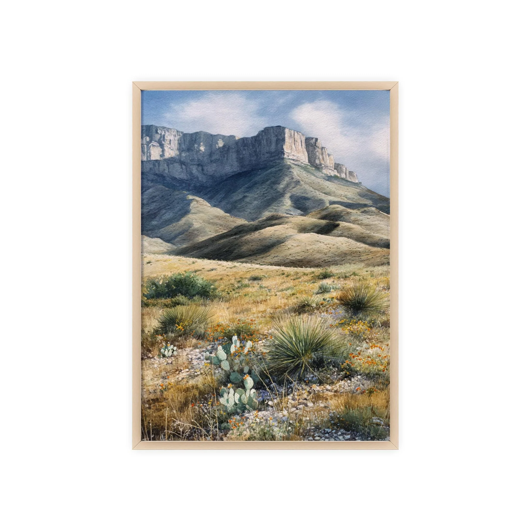 Guadalupe Mountains, Texas – Watercolor Art Print - Image 7