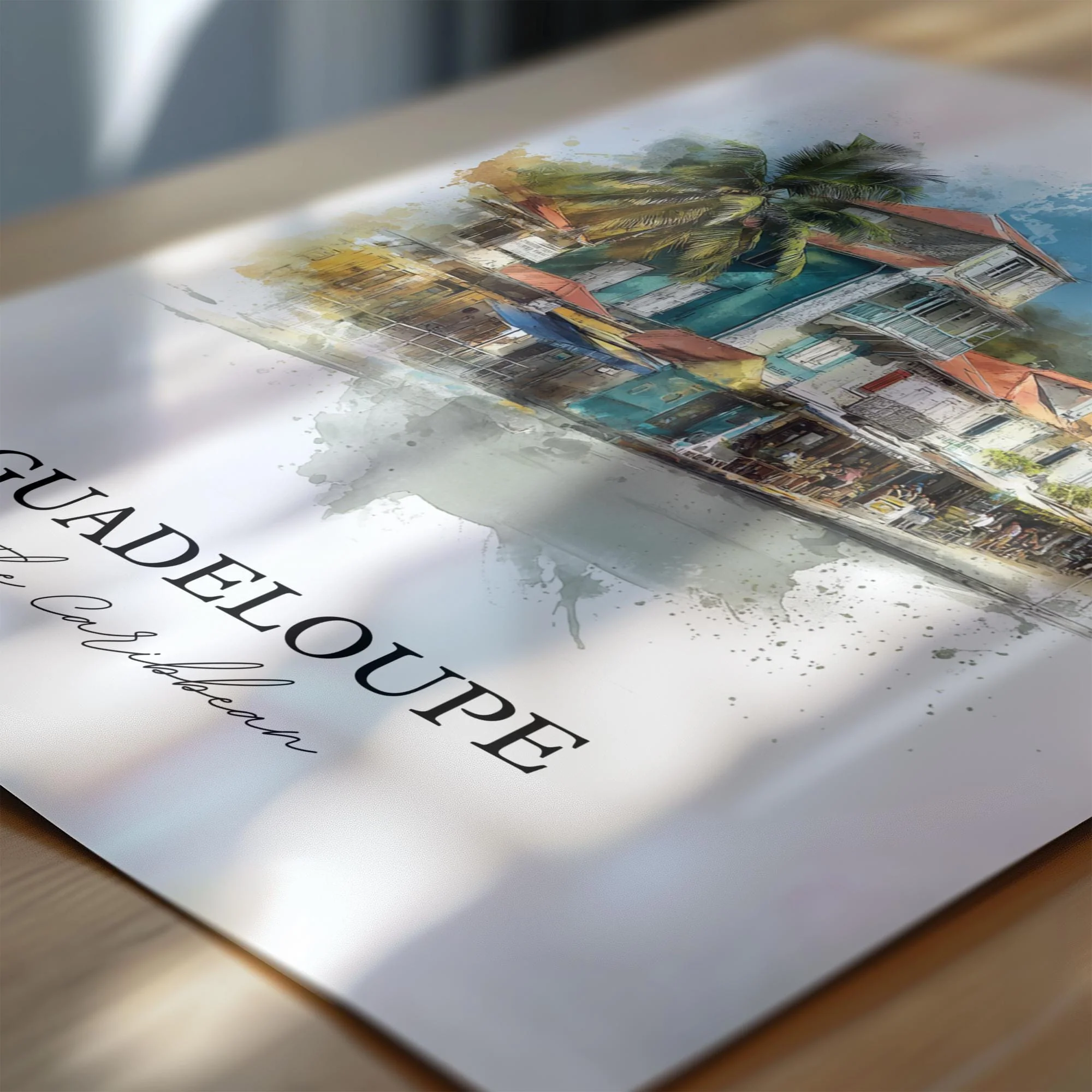 Guadeloupe, Caribbean – Watercolor Art Print - Image 2
