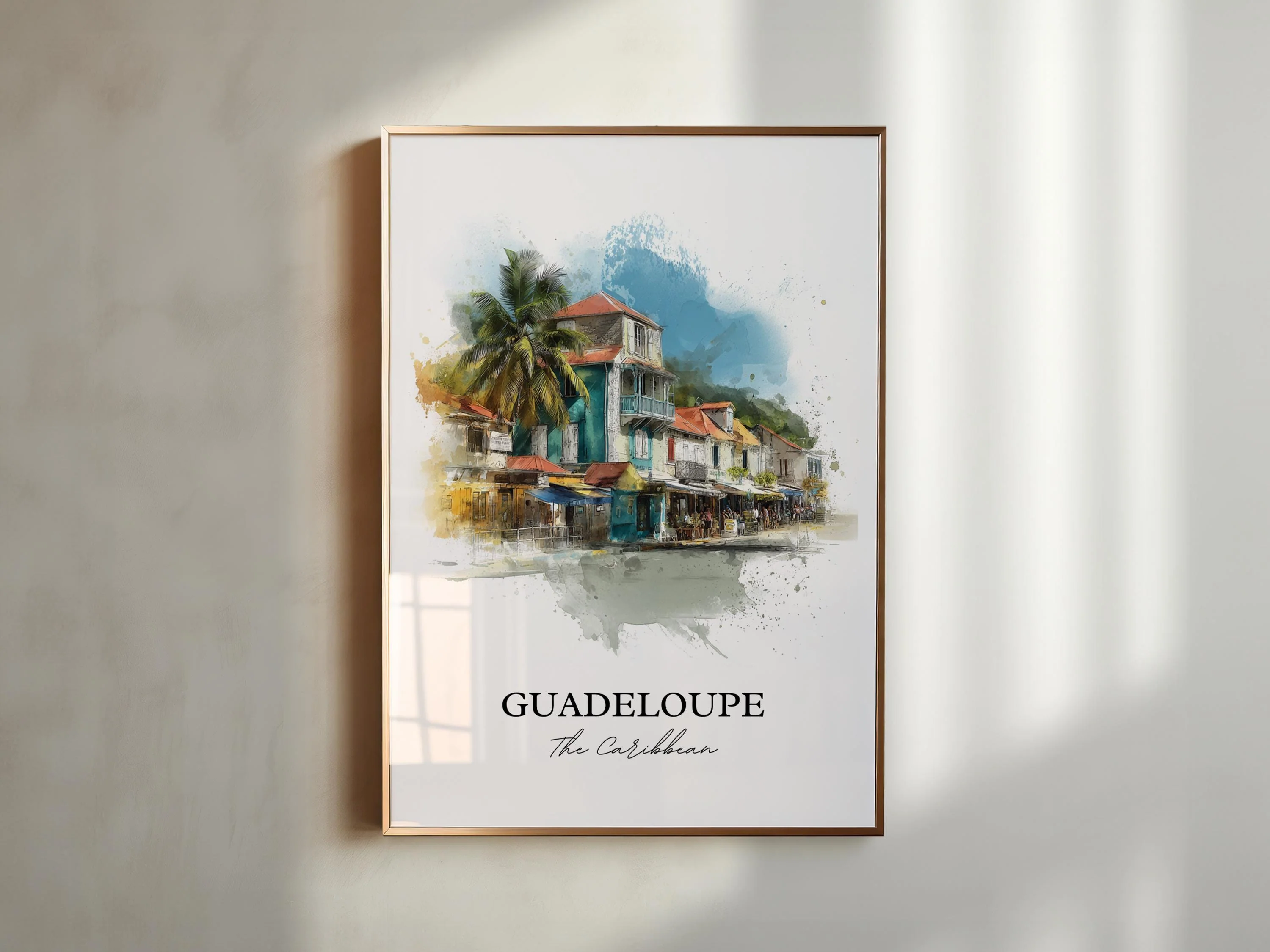 Guadeloupe, Caribbean – Watercolor Art Print - Image 4