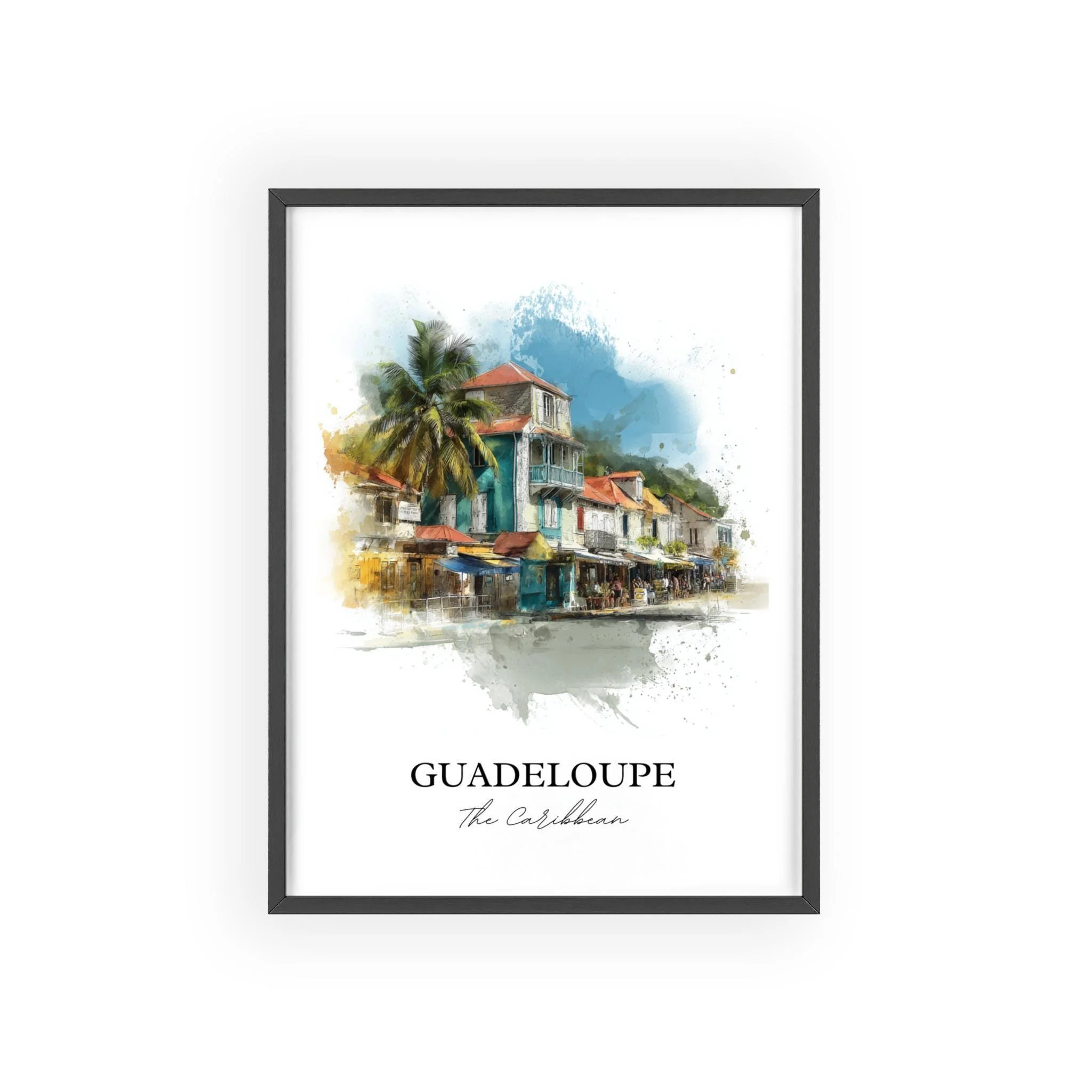 Guadeloupe, Caribbean – Watercolor Art Print - Image 7