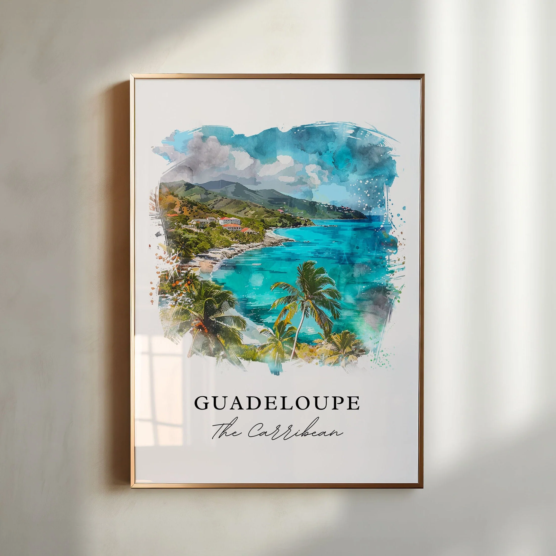 Guadeloupe, Caribbean – Watercolor Art Print