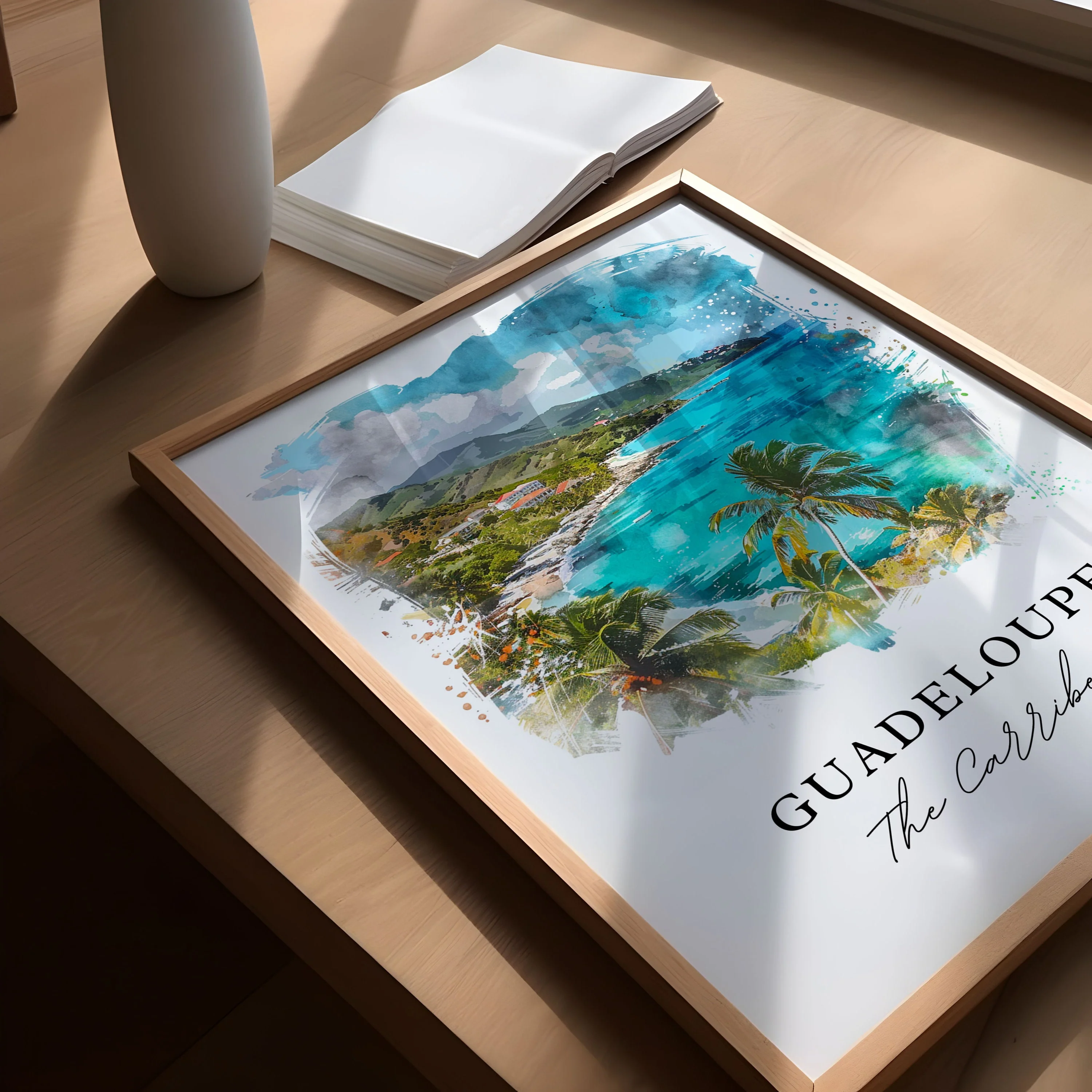 Guadeloupe, Caribbean – Watercolor Art Print - Image 3
